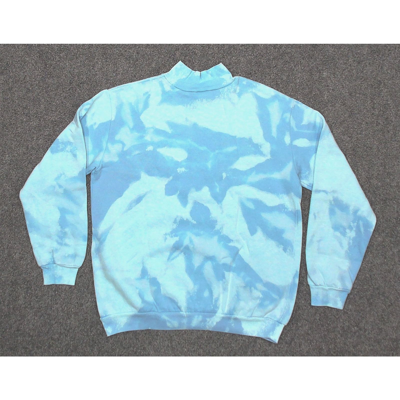 Vintage 80s Beverly Hills Blues Boxy Tie Dye Mock Neck M Size M / US 6-8 / IT 42-44 - 4 Thumbnail