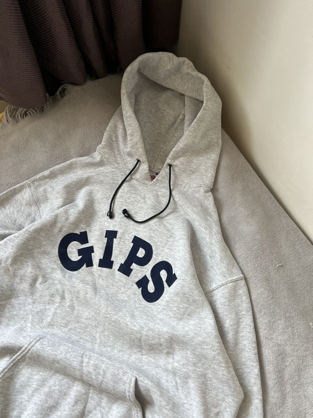 Vintage Vintage oversized grey hoodie American russel style 90s Size US L / EU 52-54 / 3 - 3 Thumbnail