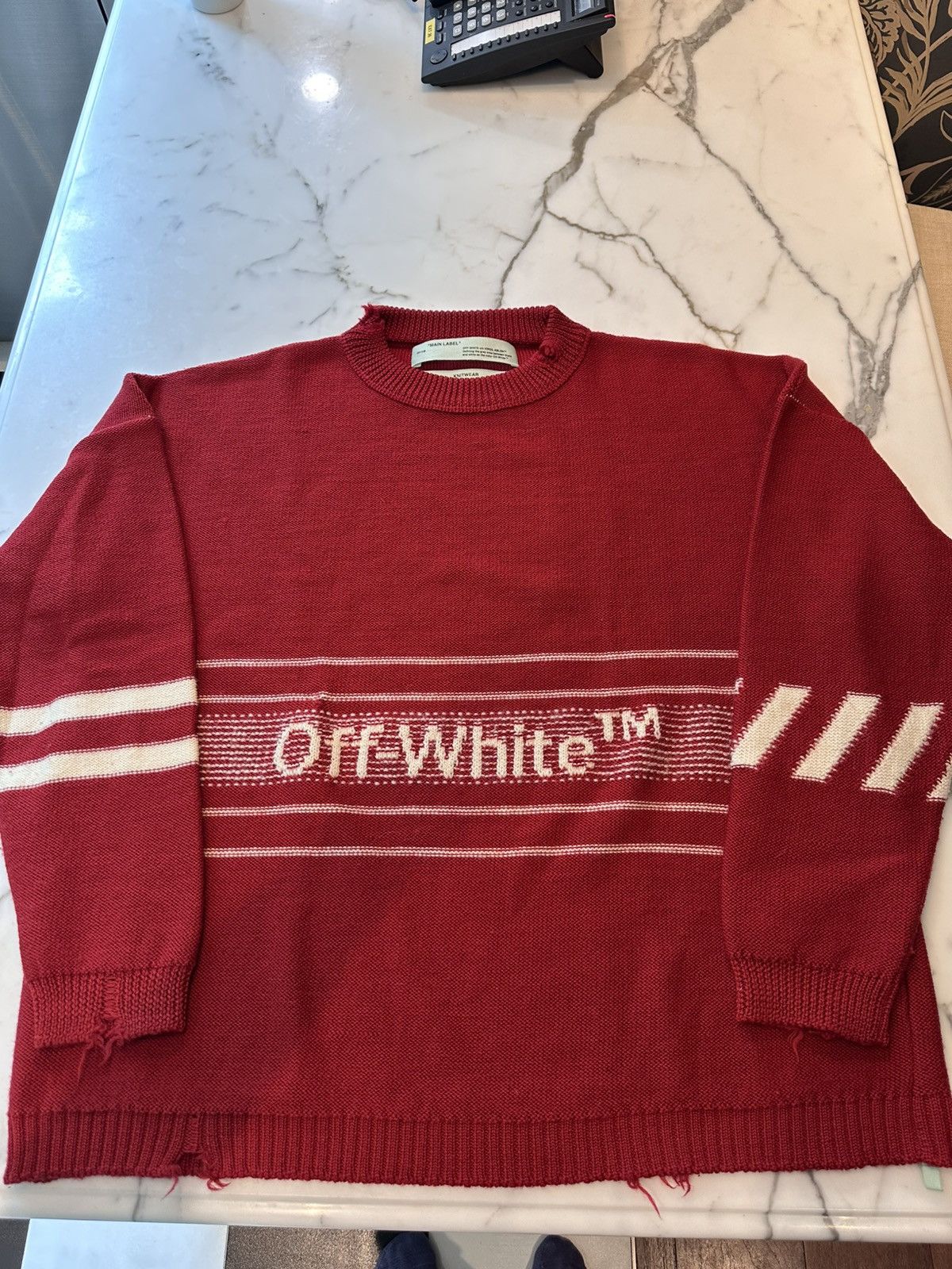 Off-White OFF-WHITE knit jumper Size US XL / EU 56 / 4 - 1 Thumbnail
