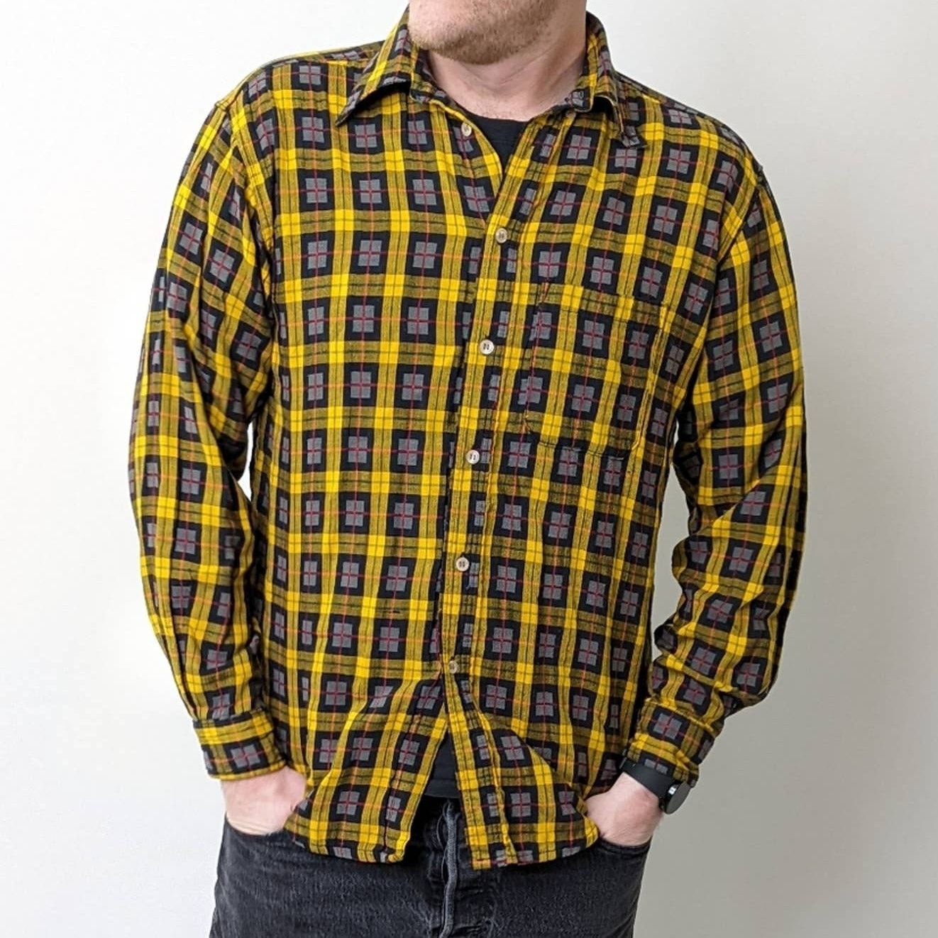 Timberland Big Rock Canyon Plaid Flannel Button Down Shirt- L Size US L / EU 52-54 / 3 - 1 Thumbnail