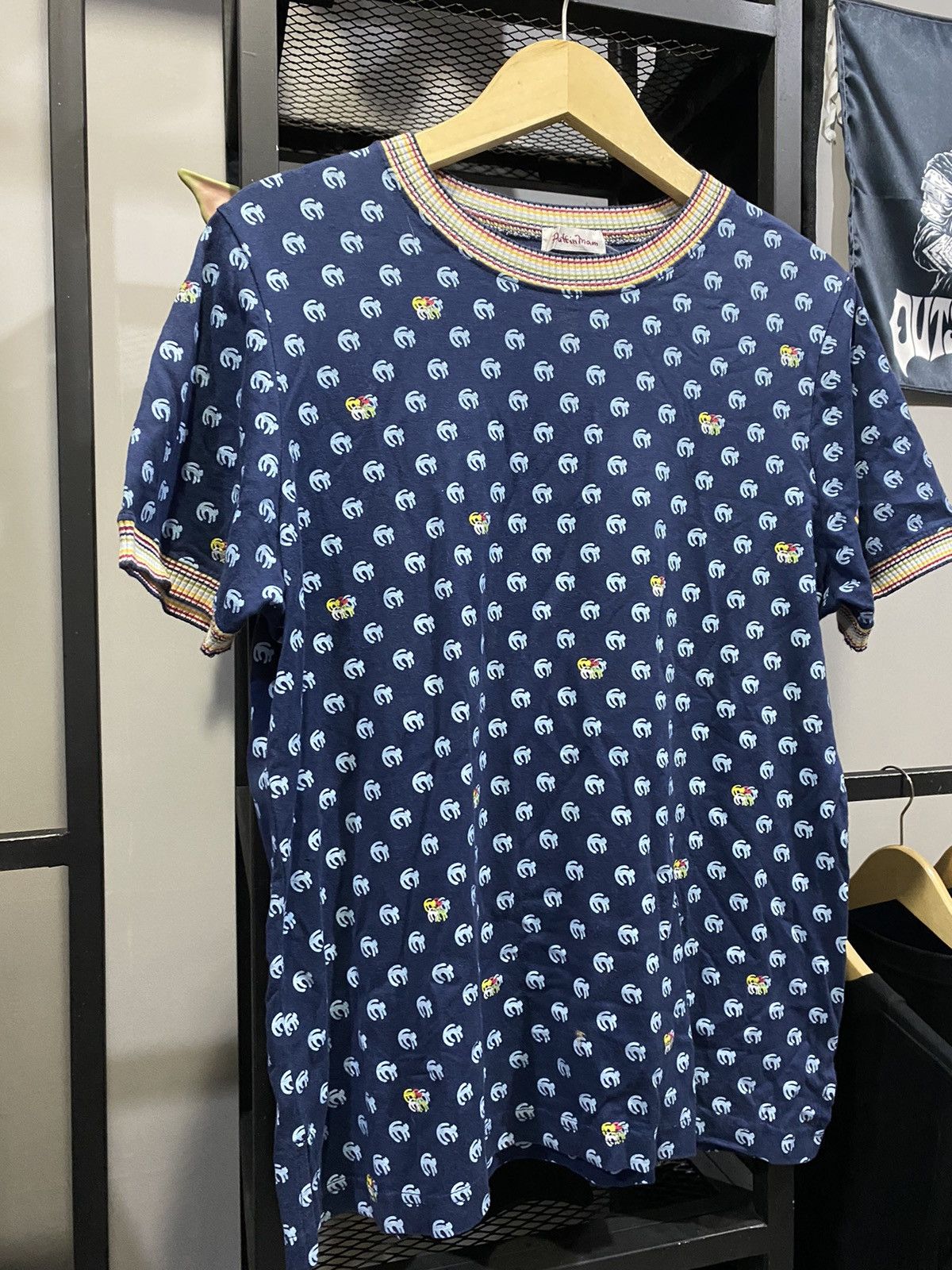 Japanese Brand Puffin Mam Cats All Over Print Ringer Tshirt Japanese Style Size US XL / EU 56 / 4 - 2 Thumbnail