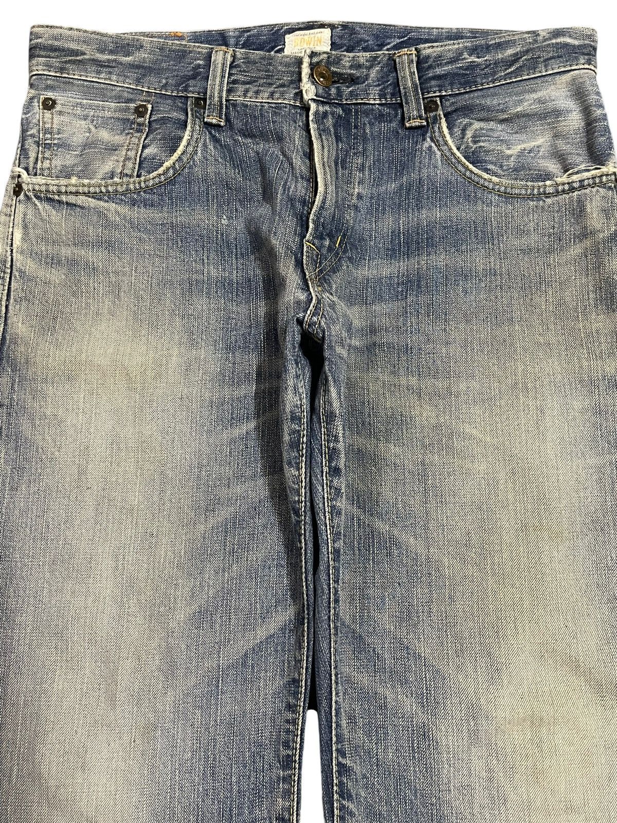 Edwin Vintage Japan Edwin 505zx Faded Wash Style Baggy Jeans Size US 33 - 3 Thumbnail