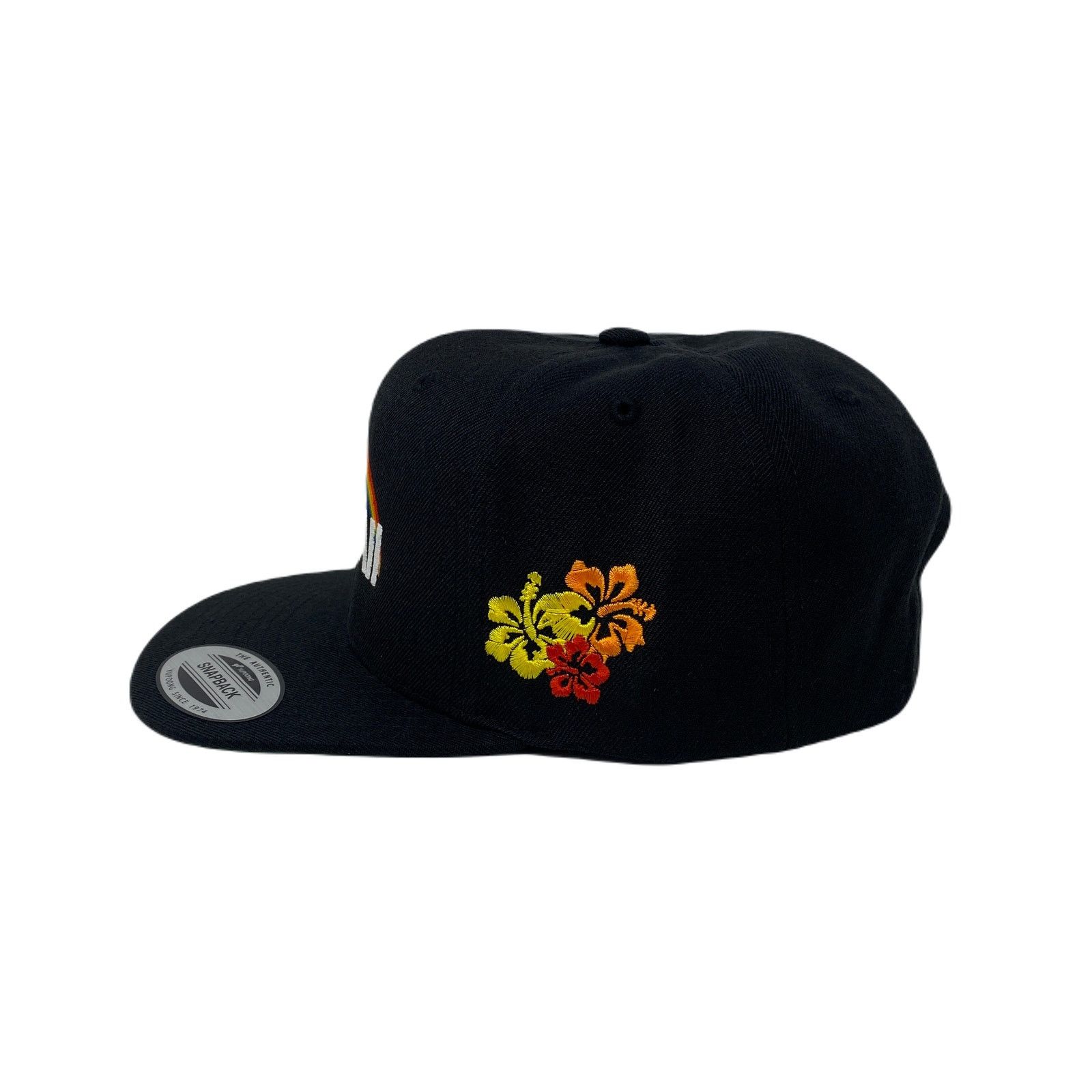Other Hawaii Aloha Hibiscus Rainbow Island Love Snapback Hat Size ONE SIZE - 6 Thumbnail