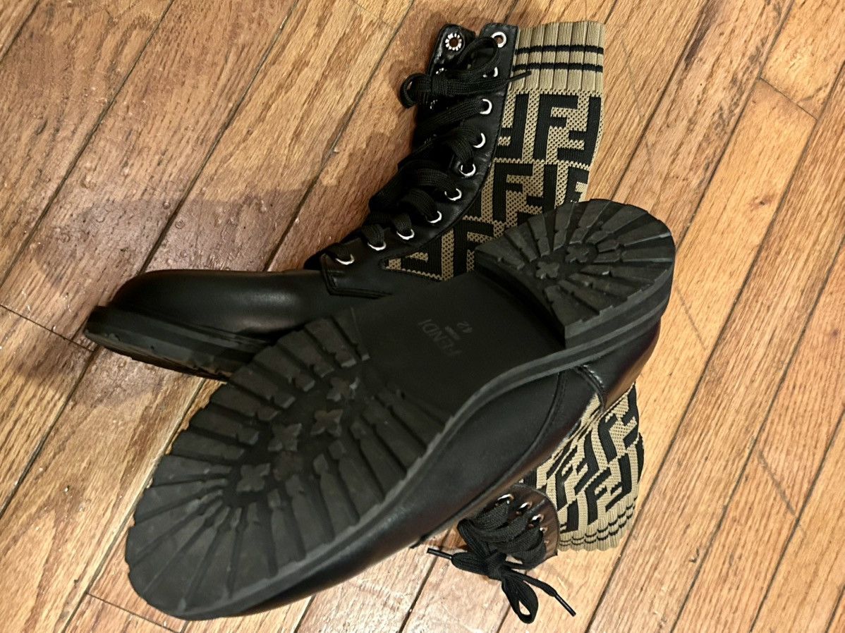 Fendi Fendi FF combat boots Size US 11 / IT 41 - 5 Thumbnail