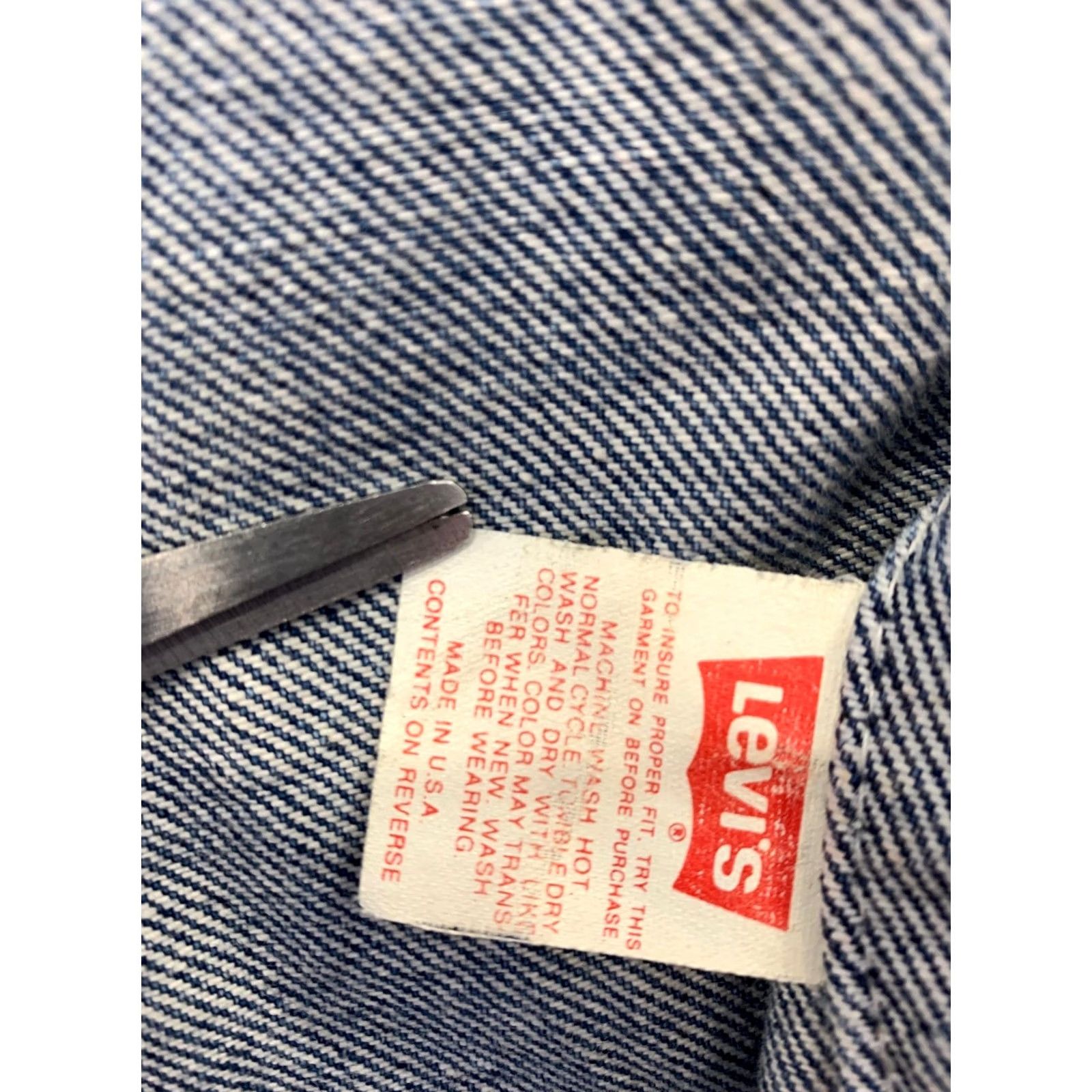 Levi's VINTAGE Levi’s 70506 Denim Jacket Rock Spiked Shoulders USA Made S Men Blue Denim Jacket 70506 Rock Mens Small Size US S / EU 44-46 / 1 - 4 Thumbnail