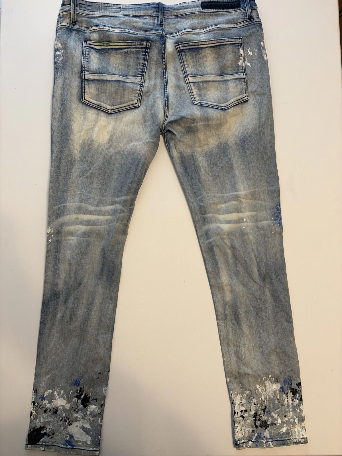 Rockstar Games Rockstar Men's Orginial Splatter Jeans (Size 44x32) Size US 44 / EU 60 - 3 Thumbnail