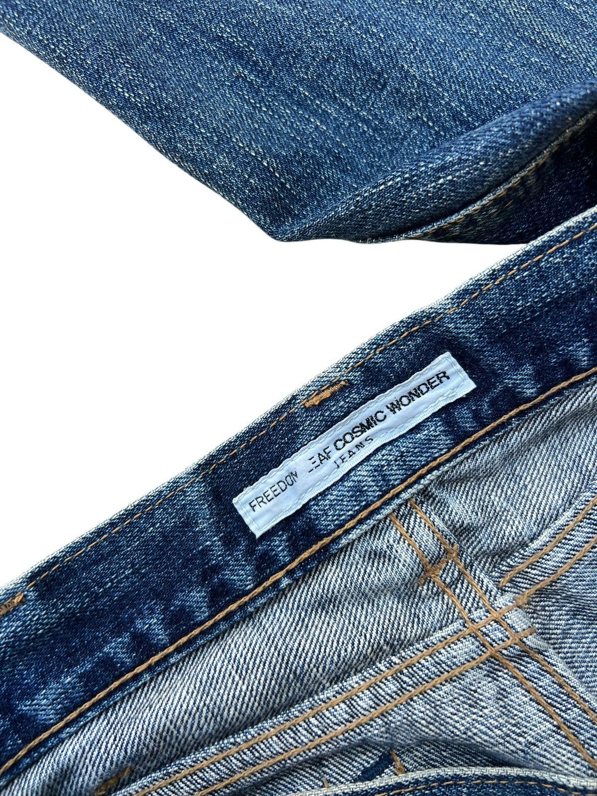 Vintage Vintage Cosmic Wonder Japan Dirty Mud Denim Flare Jeans Size US 32 / EU 48 - 19 Thumbnail