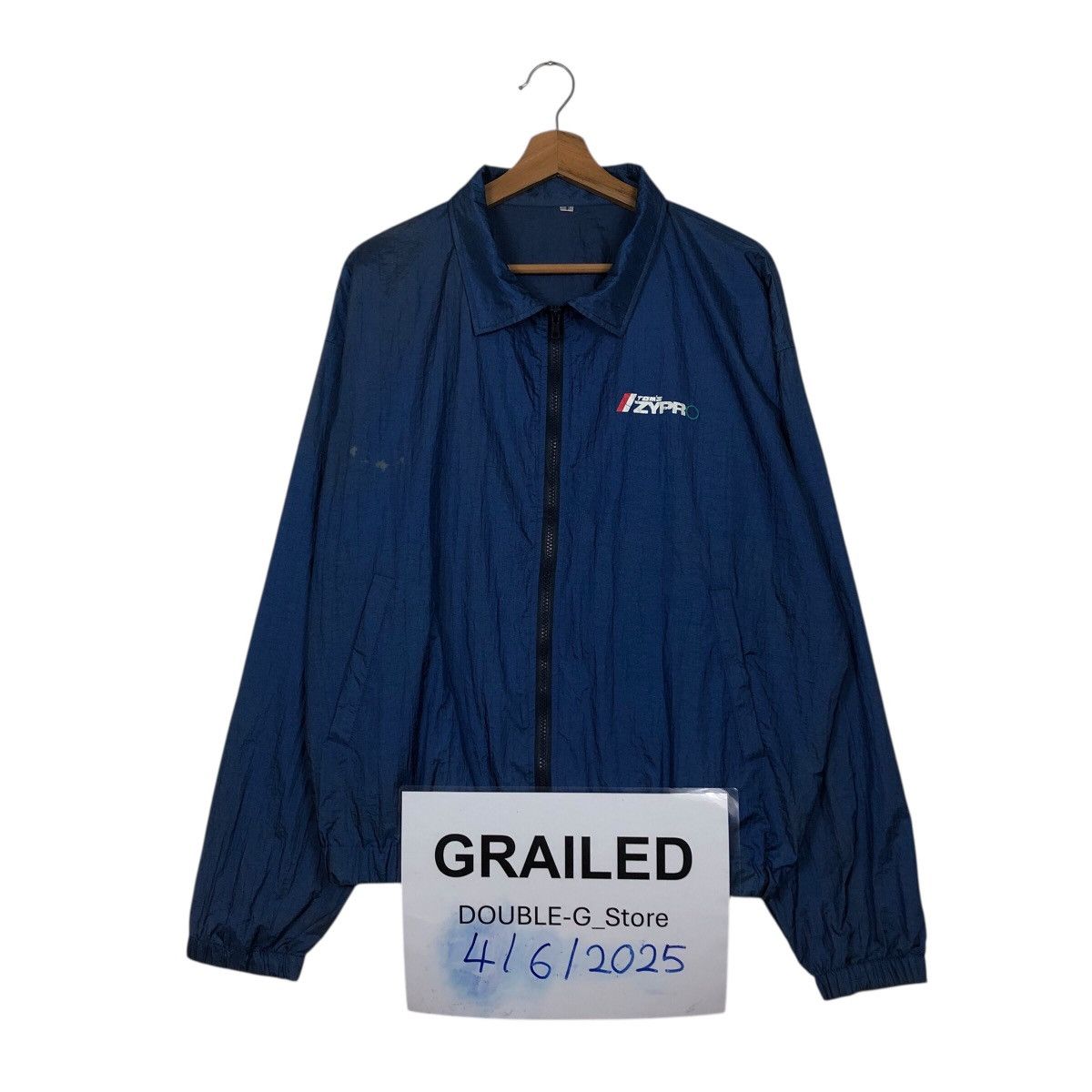 Japanese Brand × Vintage 📌Vintage Bomber Jacket Nylon Tom's Zypro Big Logo Back Hit Size US M / EU 48-50 / 2 - 1 Thumbnail