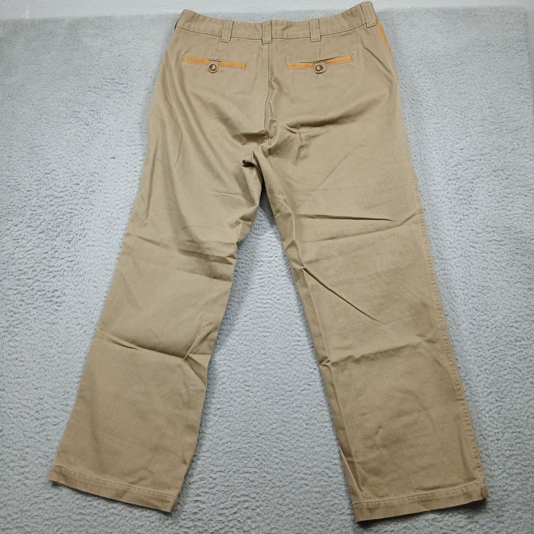 Orvis Orvis Khaki Field Pants Mens Size 34 Chino Twill Button Zip Pockets Classic Fit Casual Workwear Outdoors EUC Size US 34 / EU 50 - 3 Thumbnail