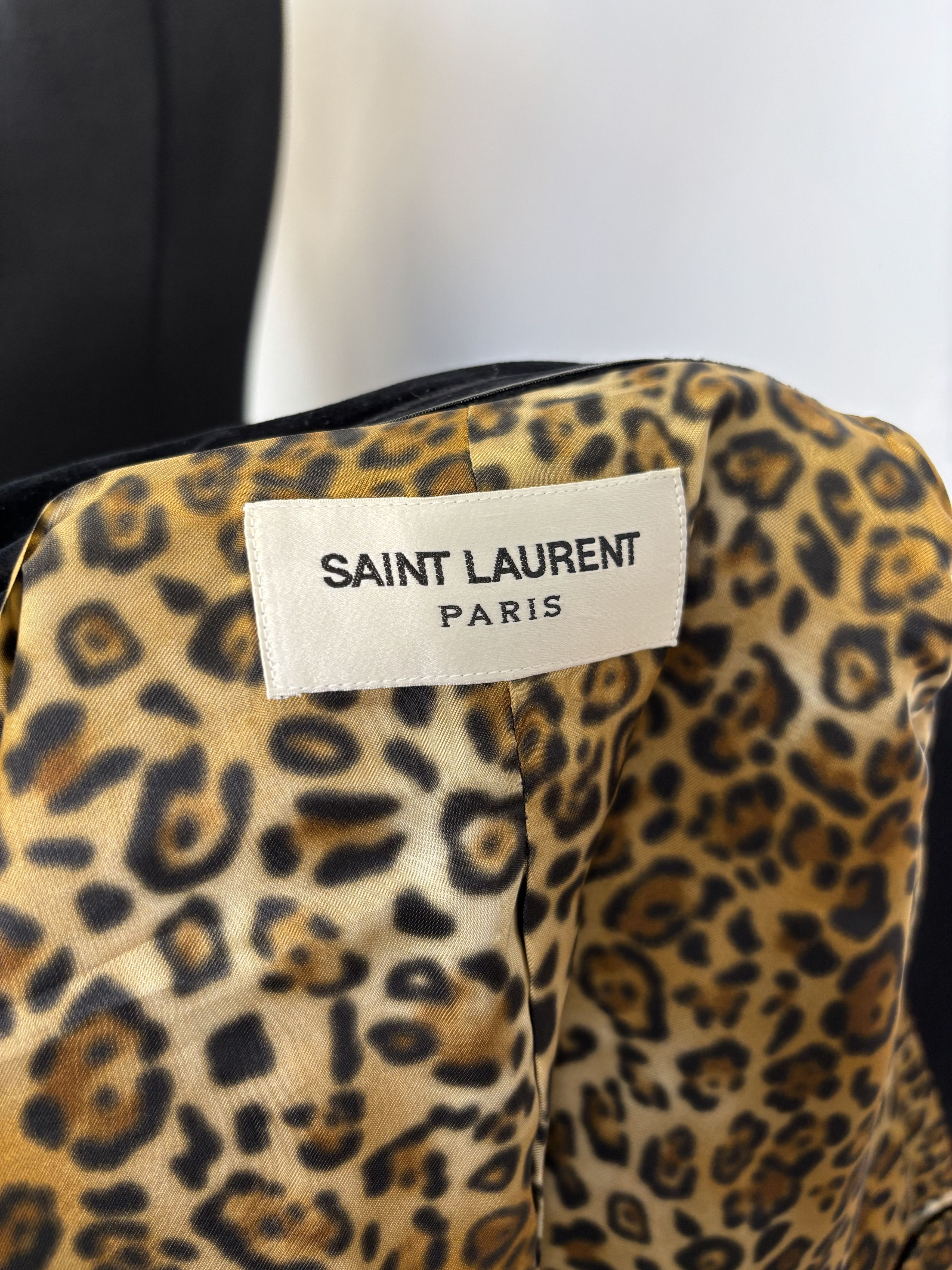 Saint Laurent Paris Saint Laurent Leopard Lined Overcoat Size US L / EU 52-54 / 3 - 6 Thumbnail