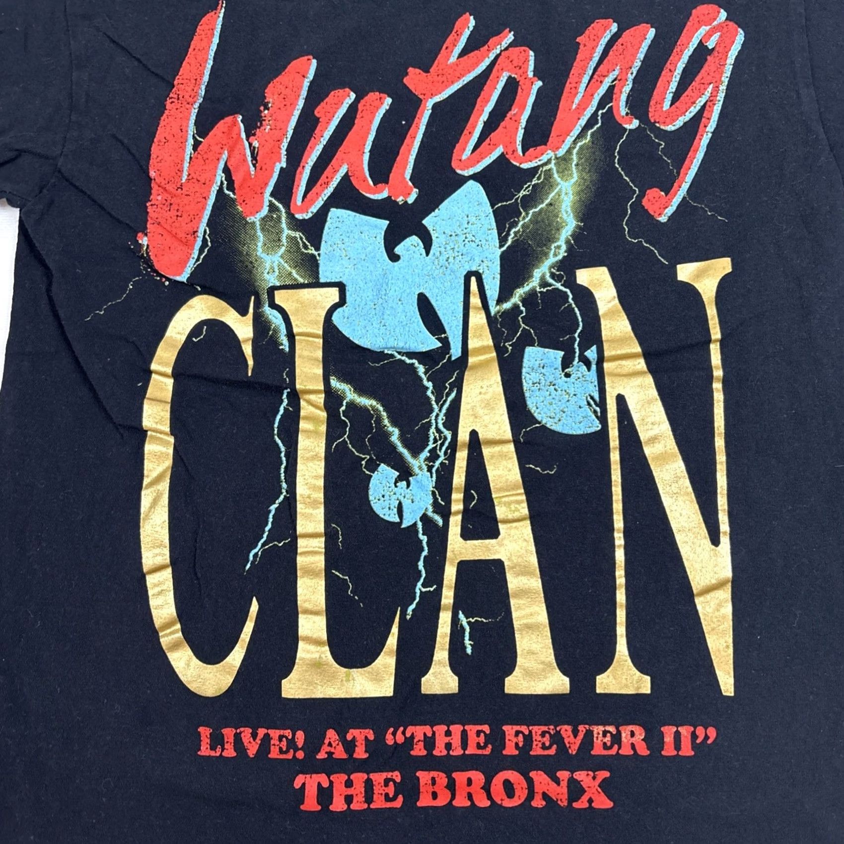 Vintage VINTAGE WuTang Clan Live The Fever II The Bronx Black Graphic Tee Size S Unisex Adults Short Sleeve Music Shirt Mens Girls Boys Size US S / EU 44-46 / 1 - 2 Thumbnail