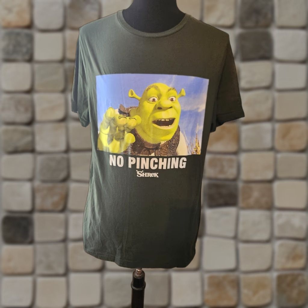 Vintage Shrek T Shirt Mens L Green DreamWorks Hybrid Apparel Shirt Adult Large Shrek Movie Crew Neck Tagless Cotton Polyester Green Short Sleeve Easy Care Size US L / EU 52-54 / 3 - 1 Thumbnail