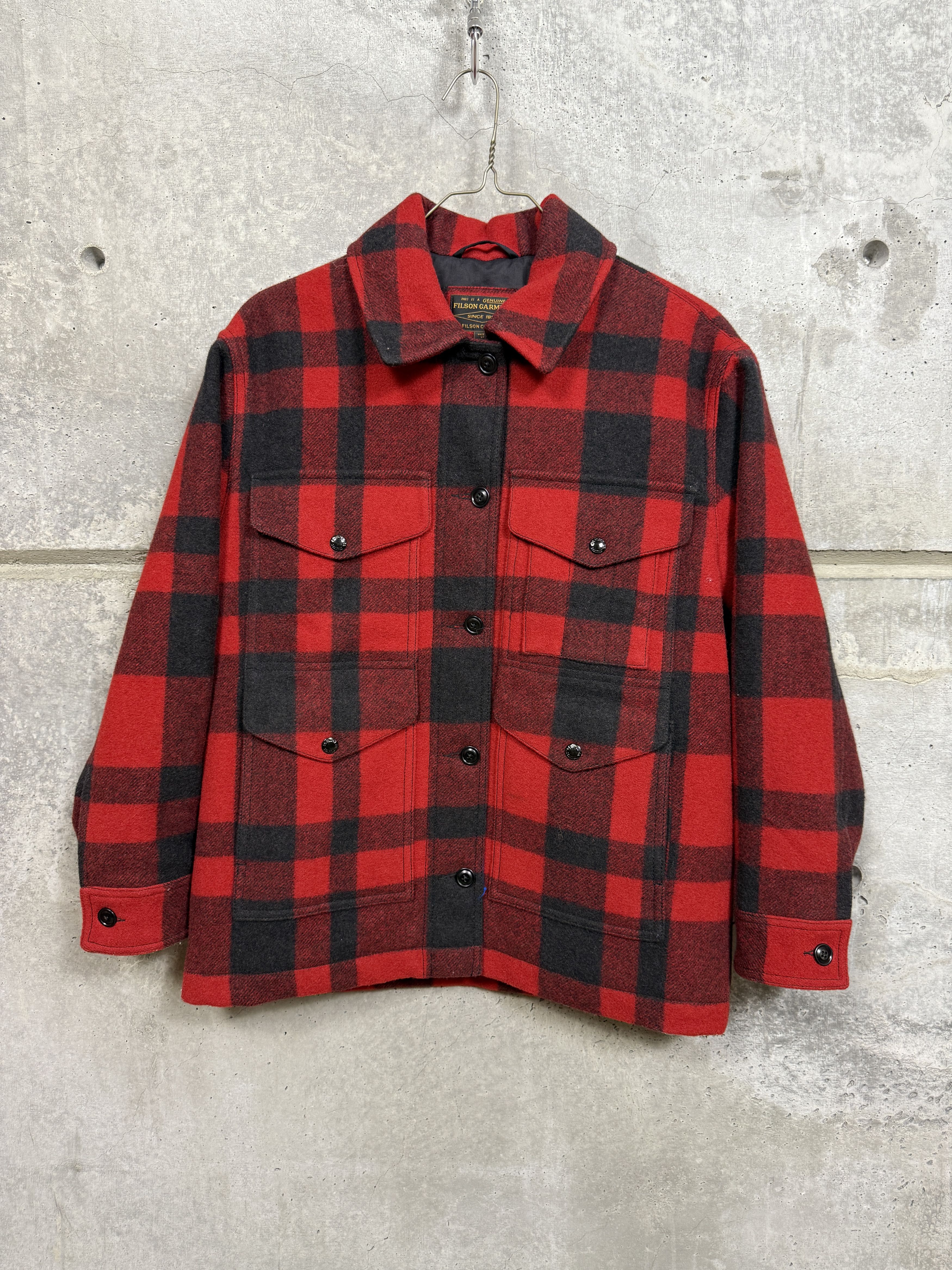 Filson Filson Red Plaid Wool Mackinaw Cruiser Jacket Size M / US 6-8 / IT 42-44 - 1 Thumbnail
