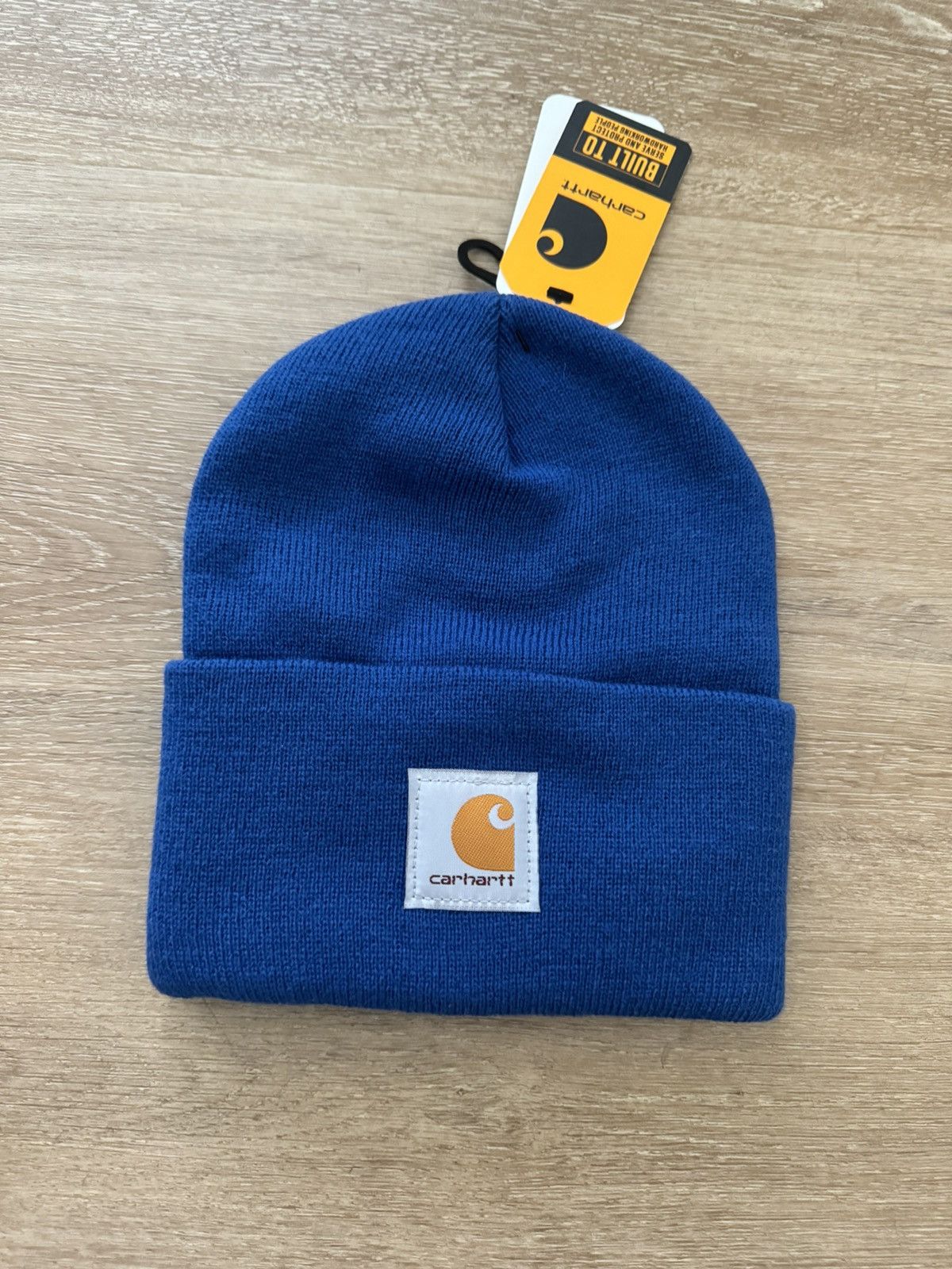 Carhartt Carhartt Stitch Knit Cuff OG Badge Logo Beanie in Navy Blue Size ONE SIZE - 2 Thumbnail