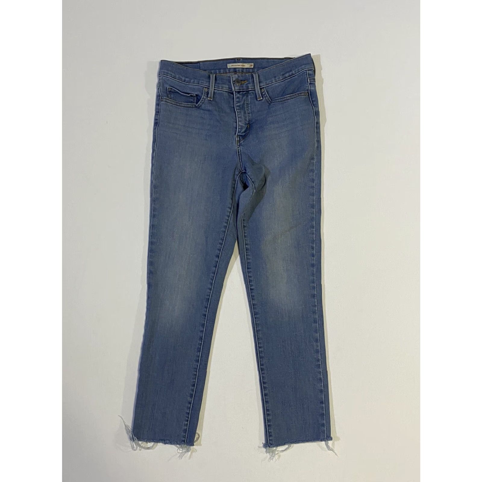Levi's Levi's 311 Shaping Skinny Jeans Women Light Wash Mid Rise 28 Blue Denim Regular 5-Pocket Cotton Blend Slimming Stretch Size 28" / US 6 / IT 42 - 2 Thumbnail