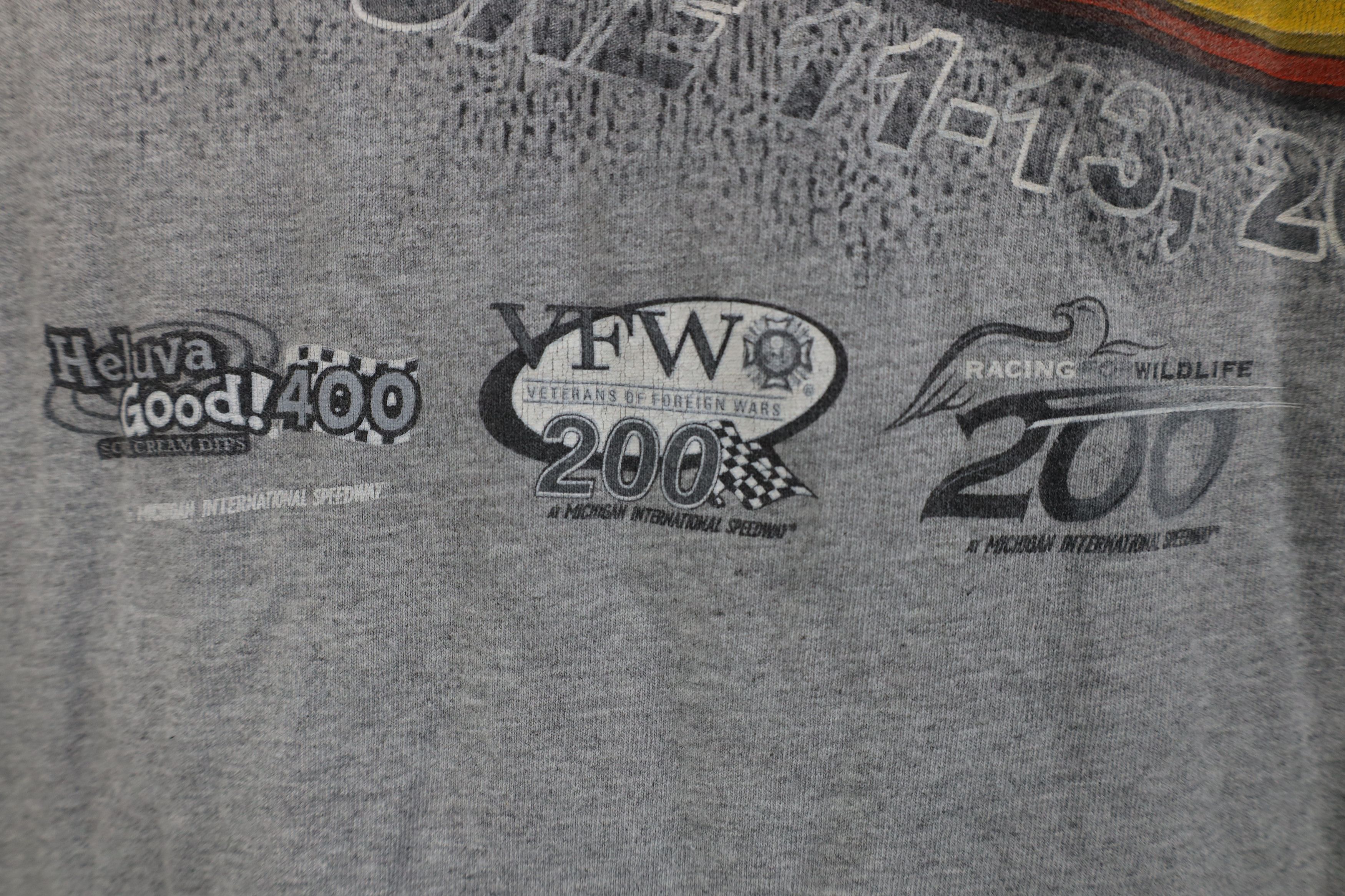 Vintage Vintage Y2K NASCAR Michigan International Speedway T-Shirt Size US XL / EU 56 / 4 - 12 Thumbnail
