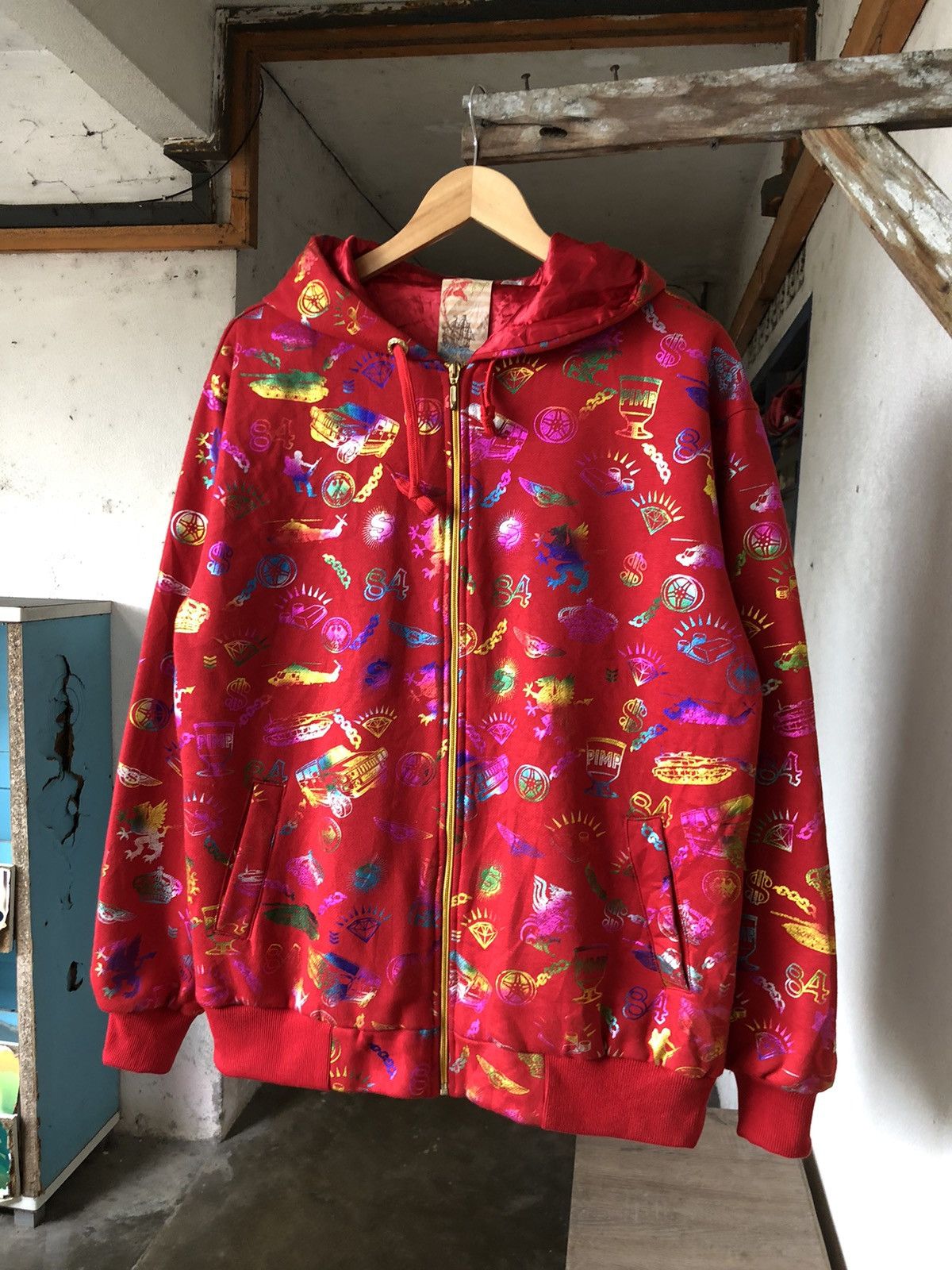 Japanese Brand Rare❗️Vintage All Nation Are One Full Print Sweater Hoodie Size US L / EU 52-54 / 3 - 5 Thumbnail