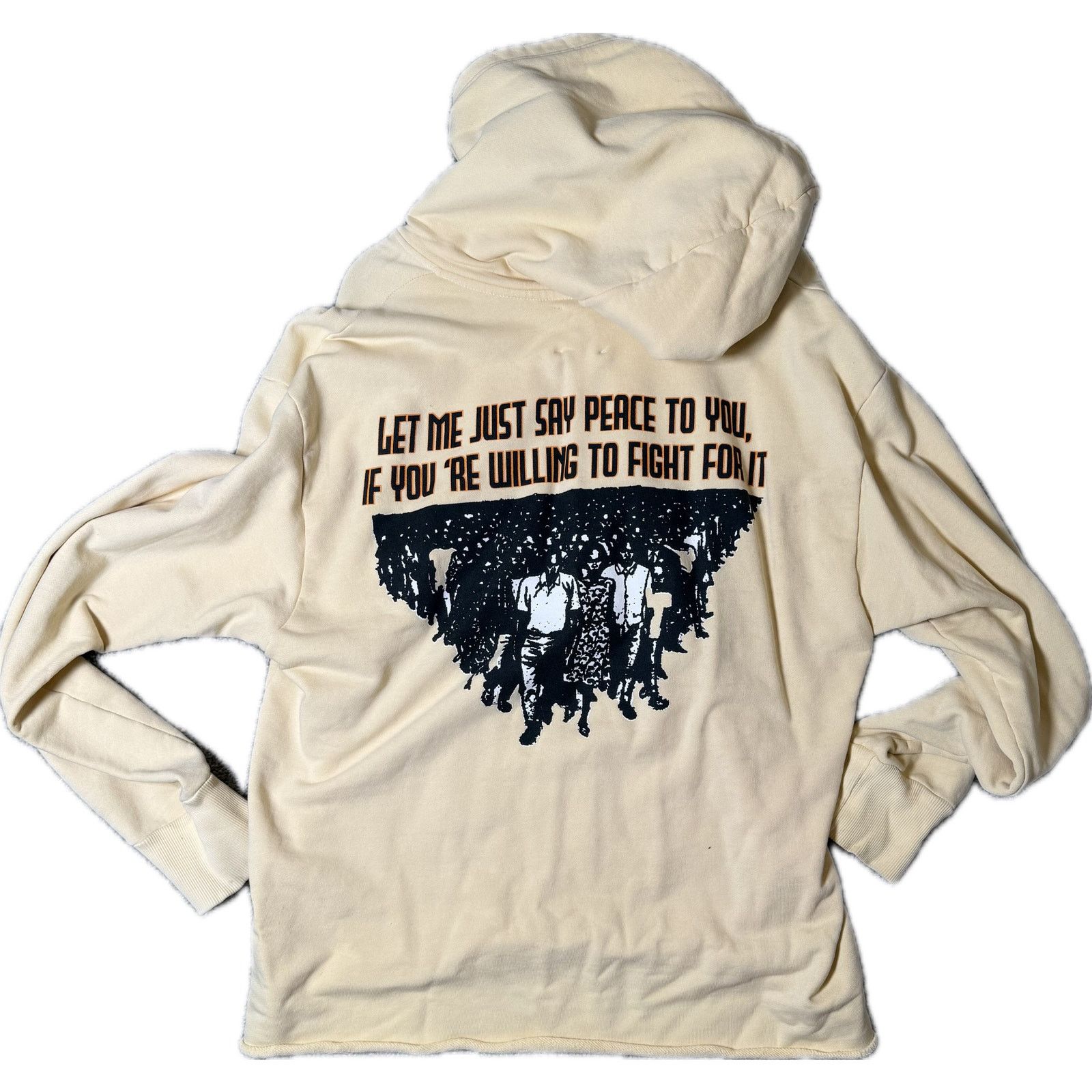 Barriers Barriers Fred Hampton Hoodie Cream XXL Rare Graphic Pullover Size US XXL / EU 58 / 5 - 2 Thumbnail