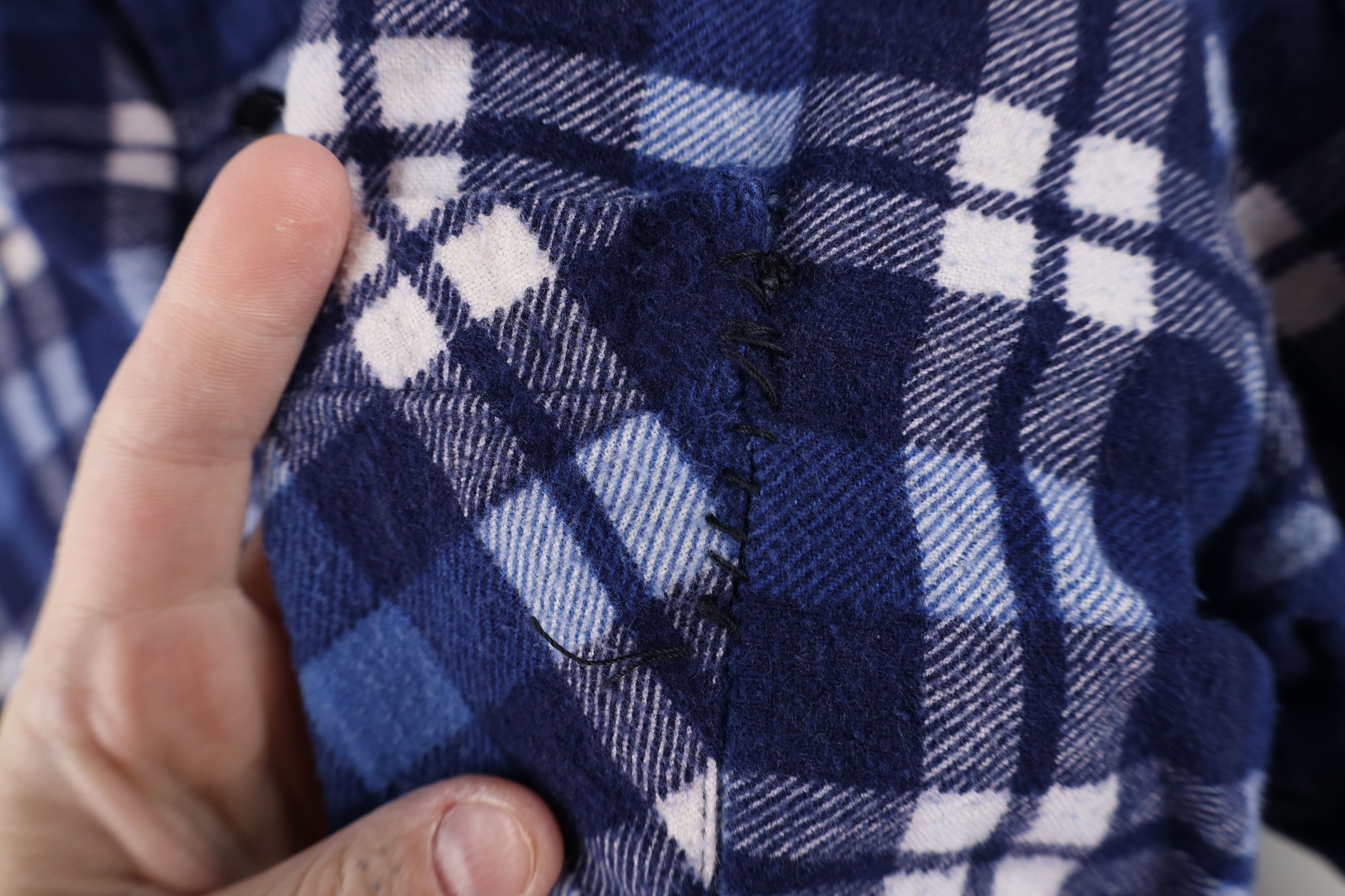 Vintage Vintage 90s Streetwear Flannel Collared Button Shirt Size US L / EU 52-54 / 3 - 4 Thumbnail