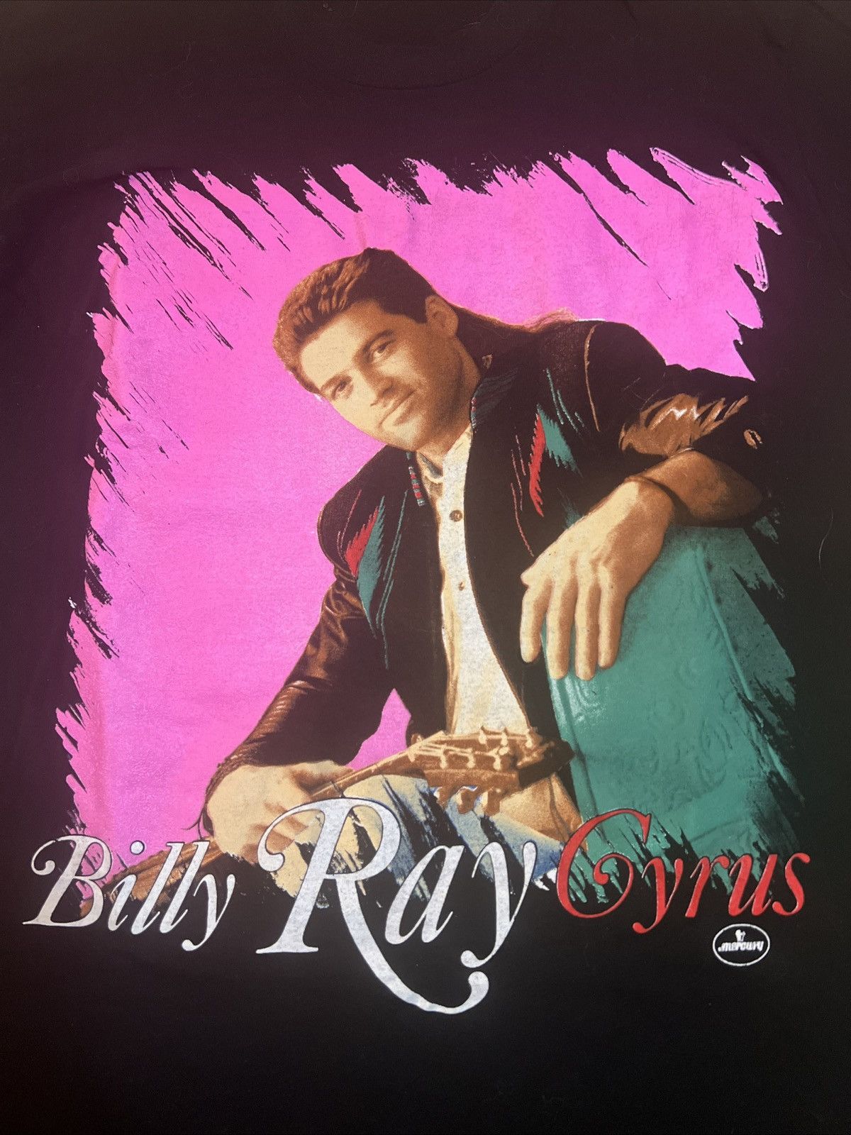 Vintage Billy Ray Cyrus 90s Graphic T-Shirt Size US M / EU 48-50 / 2 - 3 Thumbnail