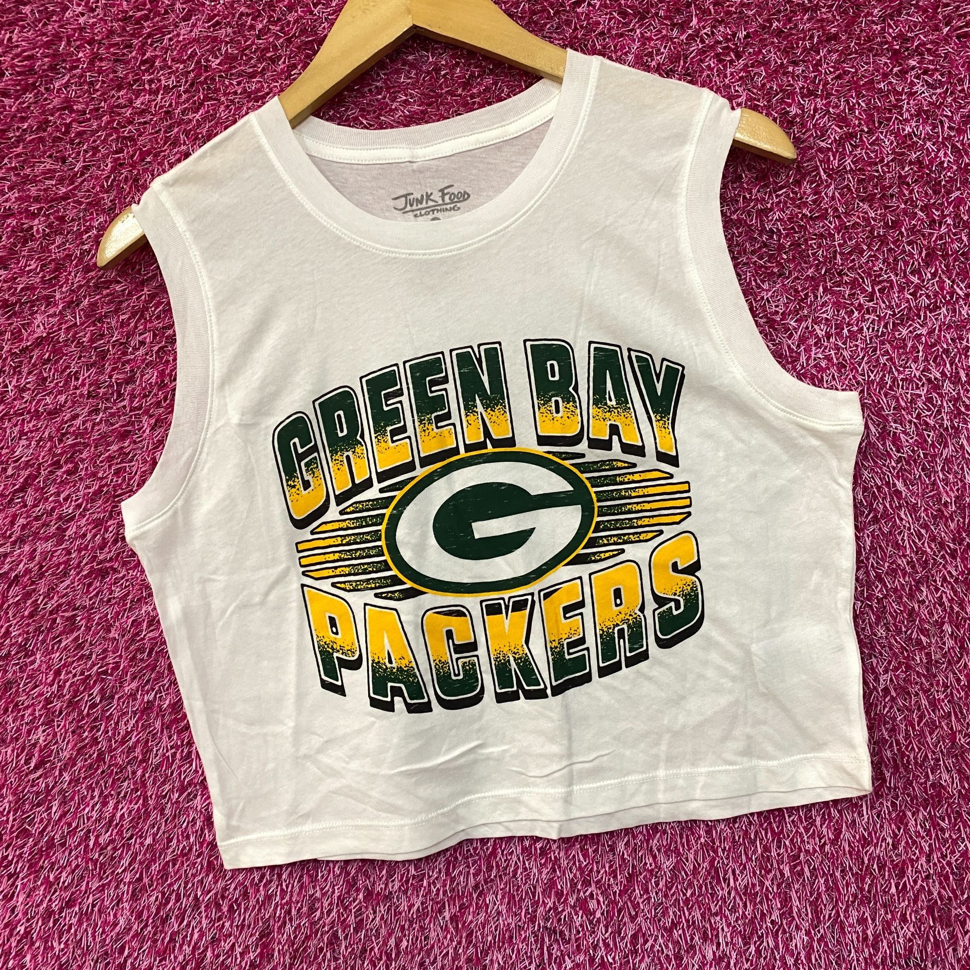 Junk Food Junk Food NFL Green Bay Packers Cropped Sleeveless T-Shirt S Size S / US 4 / IT 40 - 3 Thumbnail