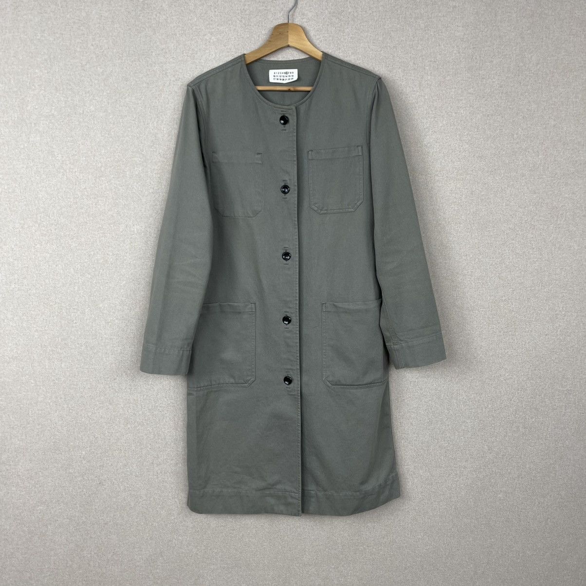 VINTAGE 90s MAISON MARGIELA KHAKI CANVAS COAT