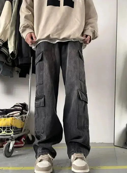 Japanese Brand Patchwork Washed Blue Flare Jeans Pants Size US 28 / EU 44 - 5 Thumbnail