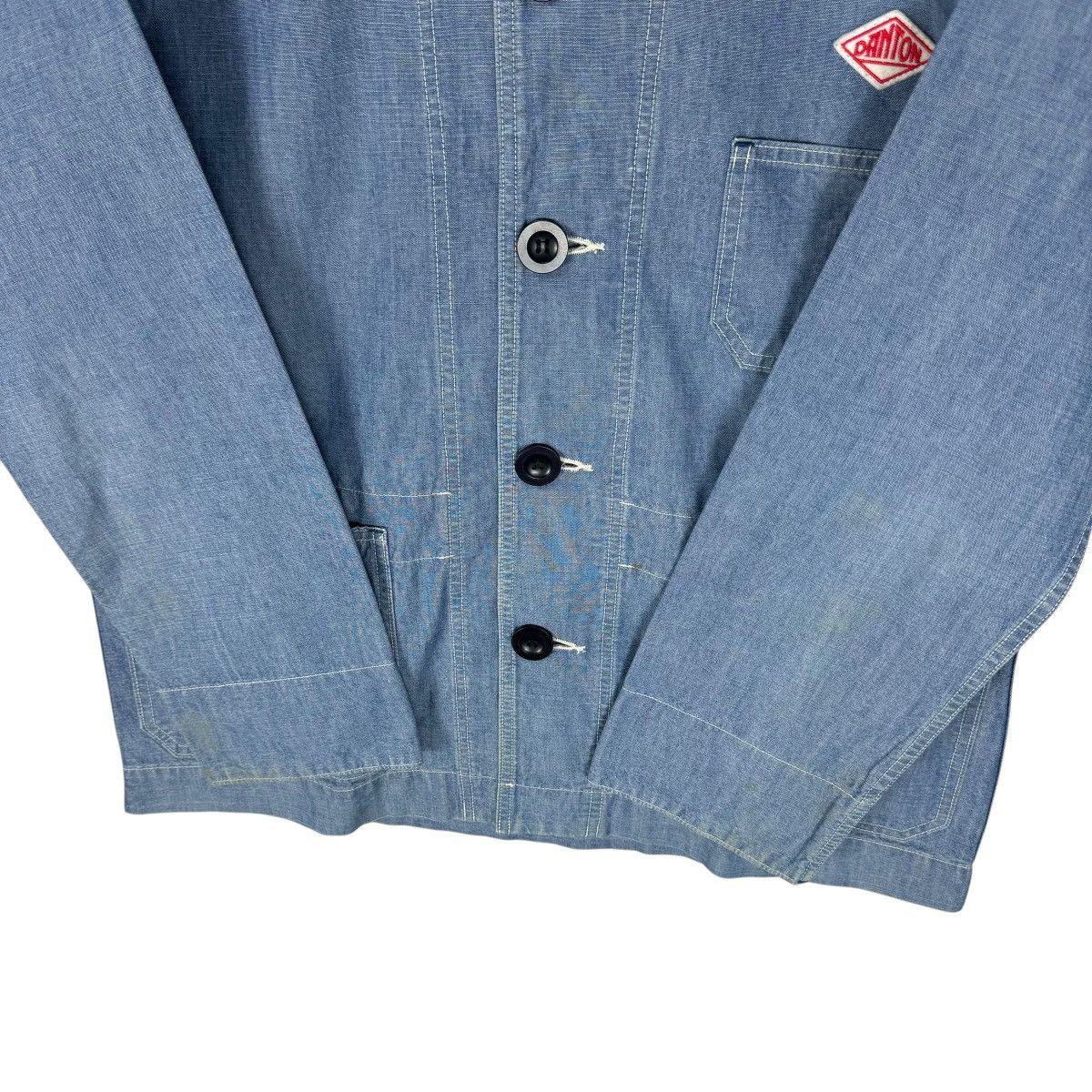 Danton × Japanese Brand ⚡️DANTON SHAWL COLLAR FRENCH CHORE JACKET Size US M / EU 48-50 / 2 - 6 Thumbnail