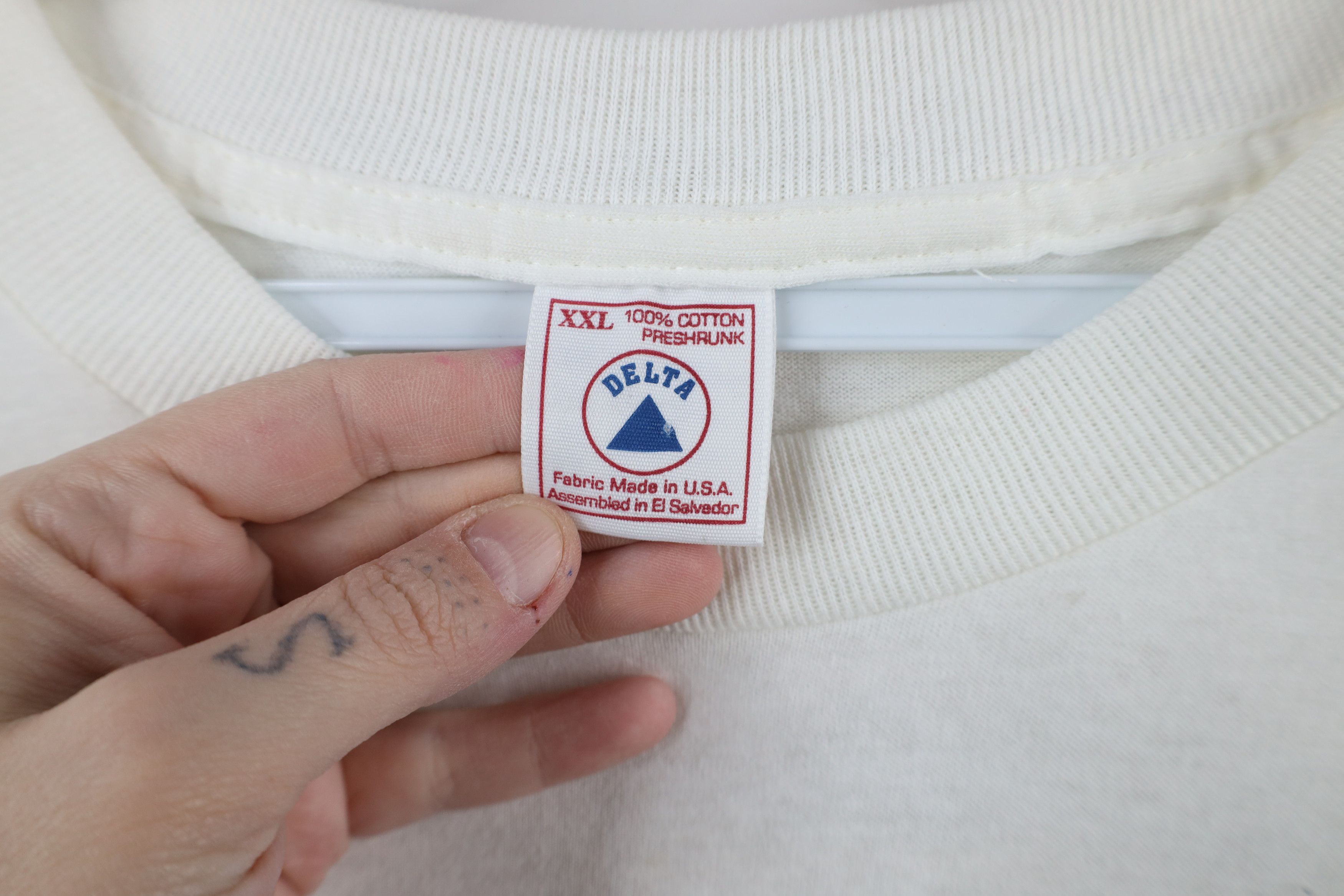 Vintage Vintage 90s Tracy Leslie Detroit Gasket Racing T-Shirt White Size US XXL / EU 58 / 5 - 9 Thumbnail