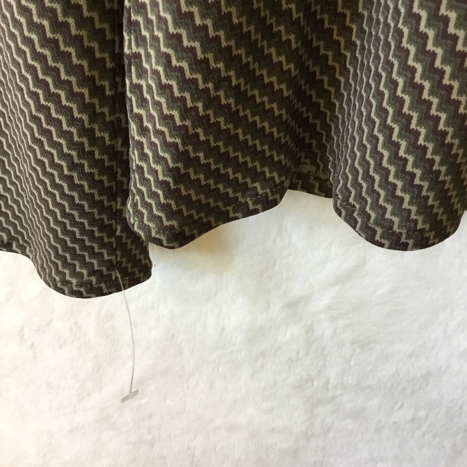Other Unite! Olive Green Pattern Long Sleeve Top Size M / US 6-8 / IT 42-44 - 10 Thumbnail