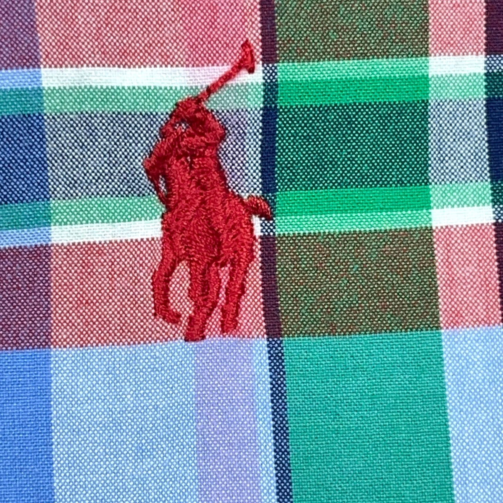 Ralph Lauren Ralph Lauren Shirt Men XL Classic Fit Blue Red Tartan Plaid Button Up Poplin Size US XL / EU 56 / 4 - 3 Thumbnail