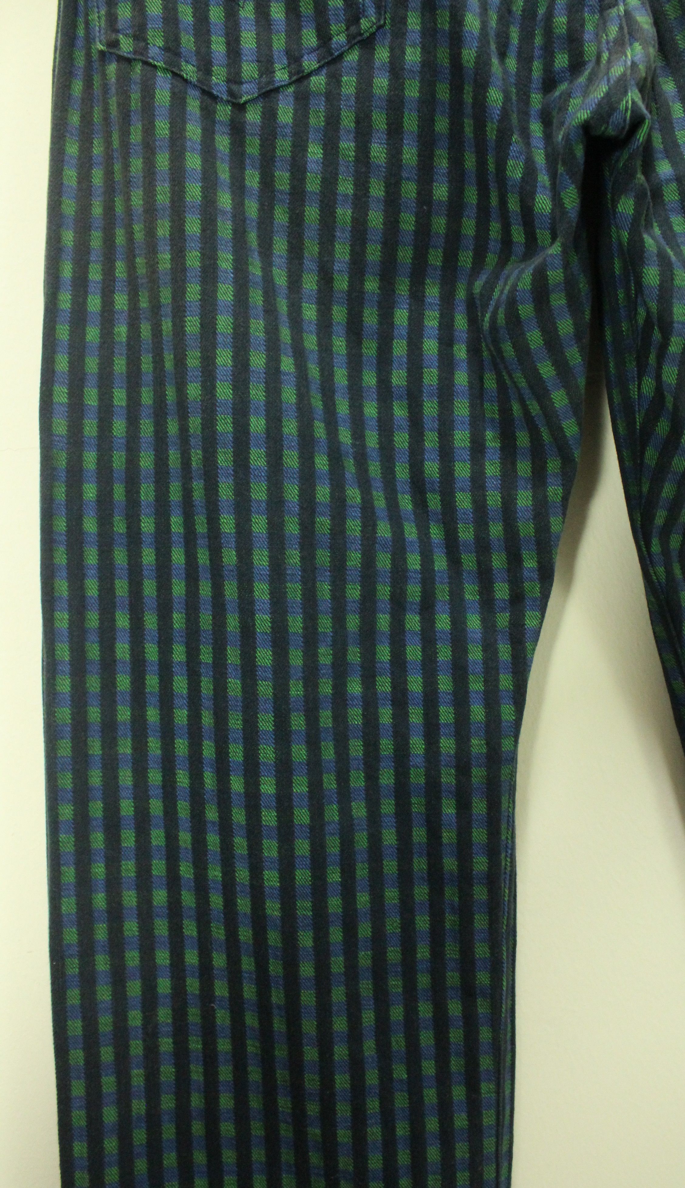 Neighborhood Vintage NEIGHBORHOOD Denim 2002 Woven Striped Plaid Size US 33 - 12 Thumbnail