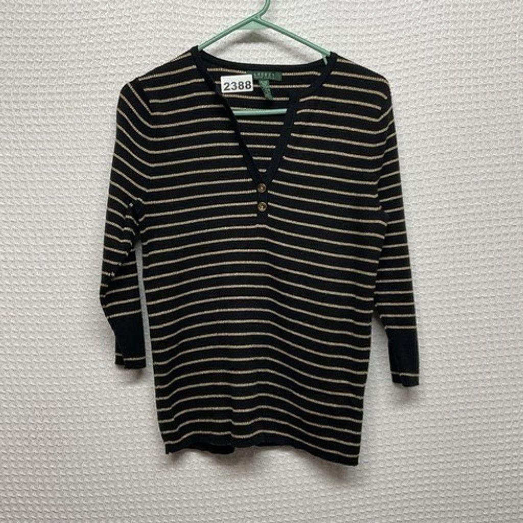 Ralph Lauren Lauren Ralph Lauren Button Henley V-Neck Sweater Women XL Size XL / US 12-14 / IT 48-50 - 9 Thumbnail