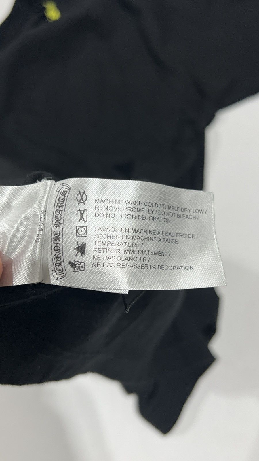 Chrome Hearts Chrome Hearts Yellow Neck Logo Tee Size US M / EU 48-50 / 2 - 8 Thumbnail