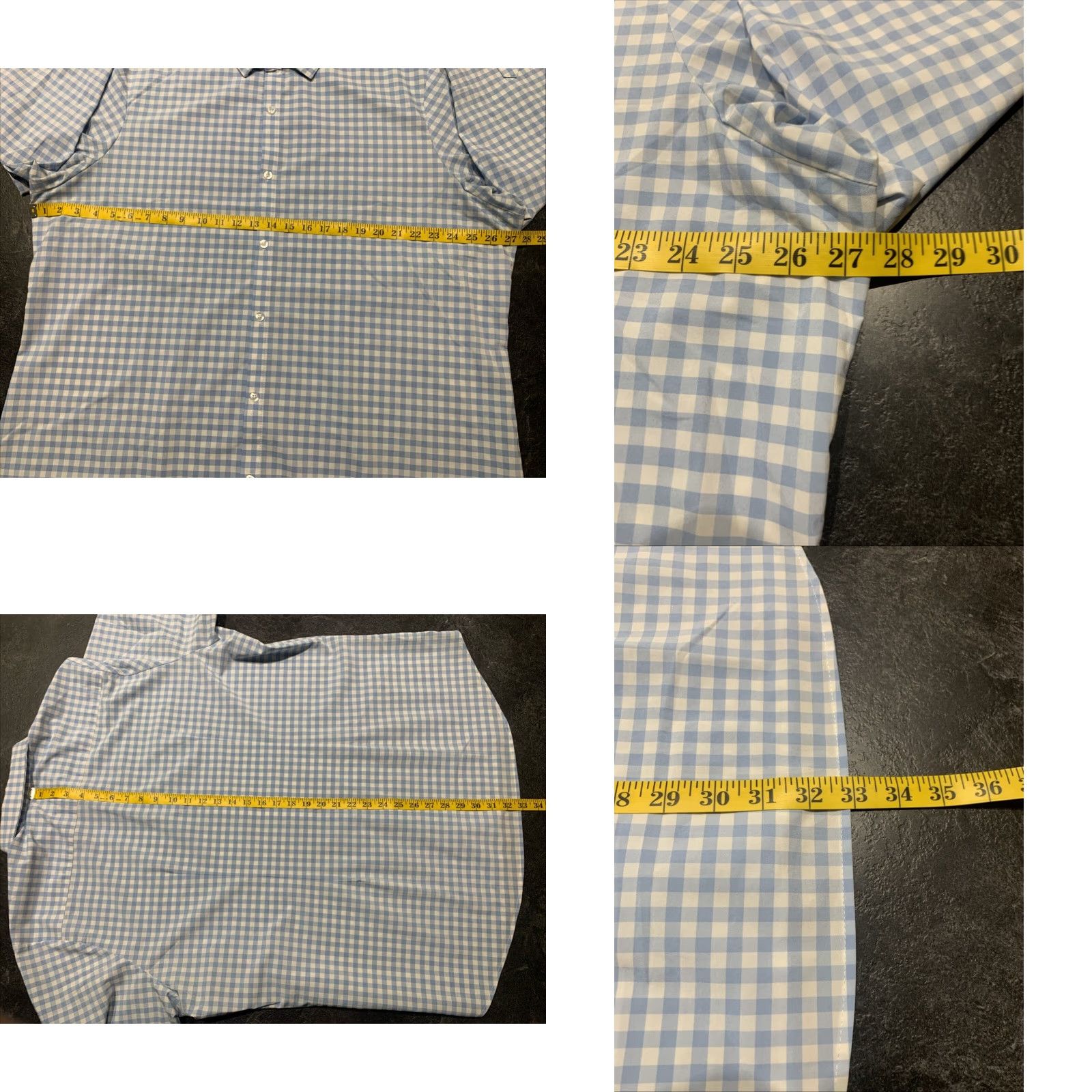 Mizzen+Main VINTAGE Mizzen+Main Men's Shirt 2XL Button-Up Collared Plaid Long Sleeve Breathable Stretch Fall Winter Spring Casual Workwear Size US XXL / EU 58 / 5 - 8 Thumbnail