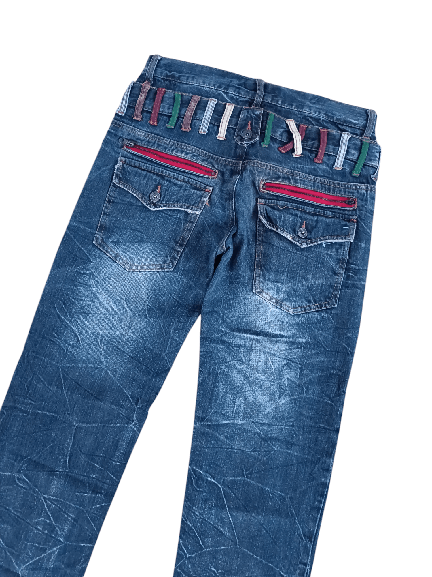 20471120 SICK DOUBLE WAIST Y2K NYLAUS BUSH PANT PUNK GRUNGE STYLE Size US 32 / EU 48 - 9 Thumbnail
