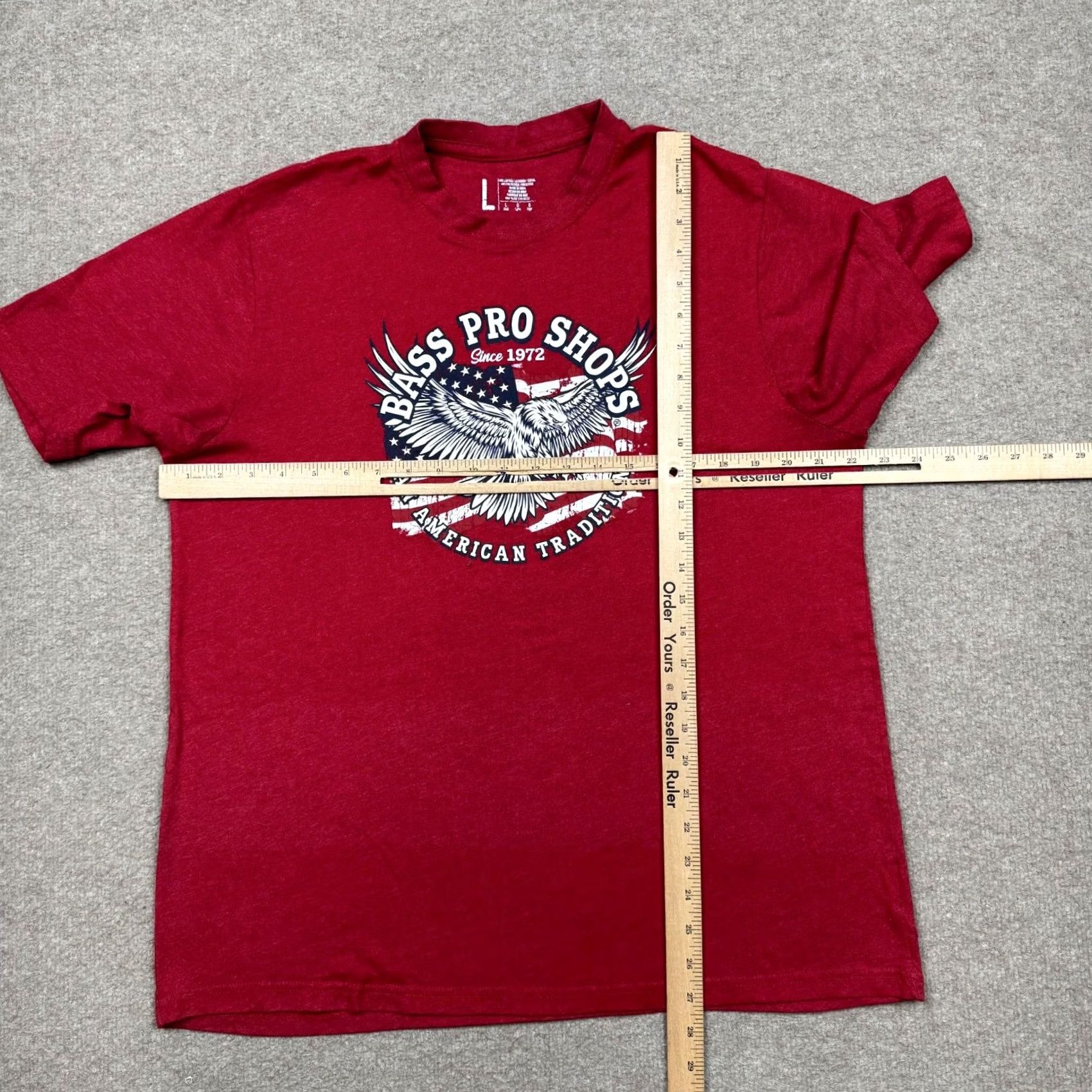 Bass Pro Shops Bass Pro Shops Red Graphic T Shirt Men's Size L Short Sleeve Outdoors Camping Size US L / EU 52-54 / 3 - 5 Thumbnail