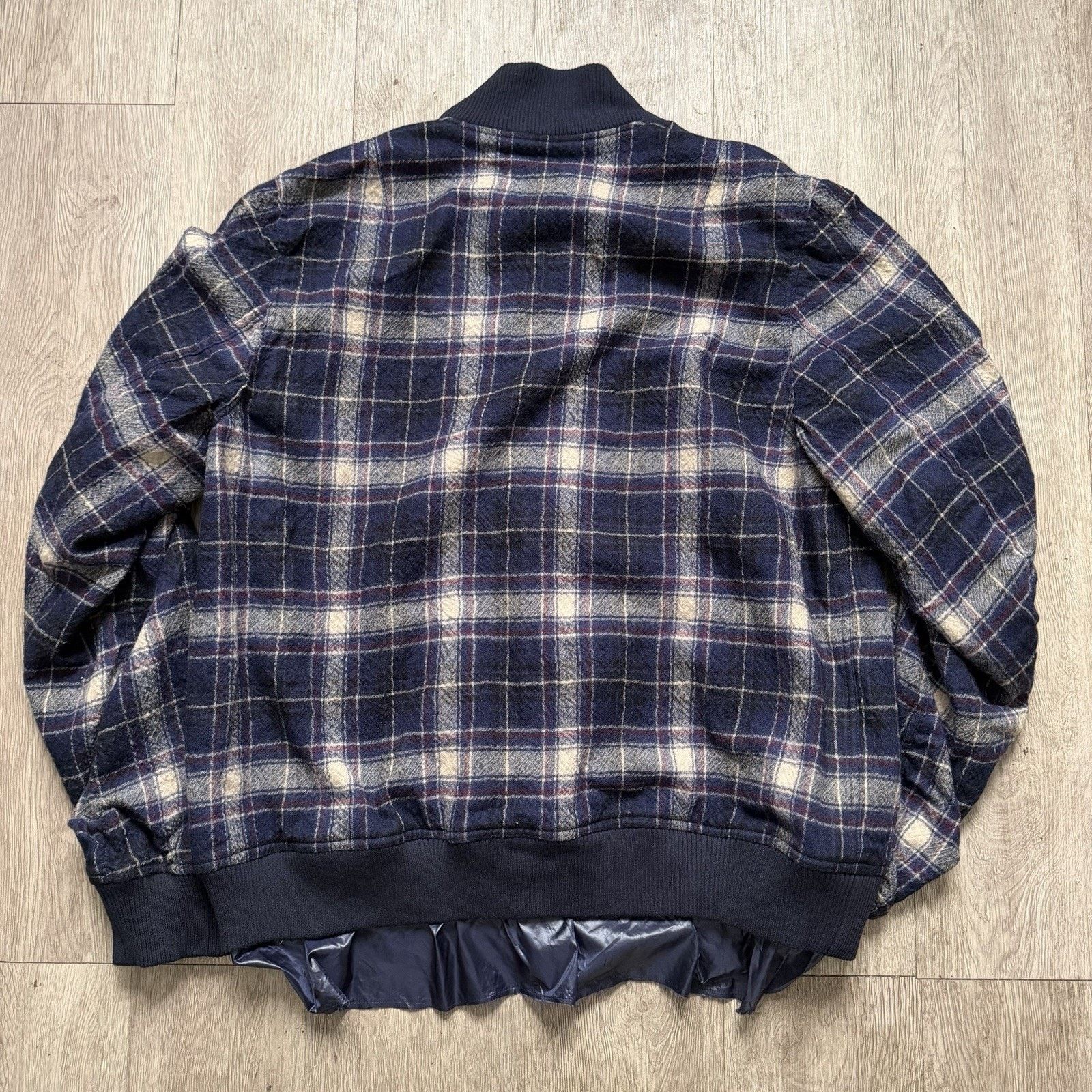 Sacai SACAI Flannel Plaid BOMBER JACKET Sz 3 Made In Japan Size US L / EU 52-54 / 3 - 5 Thumbnail