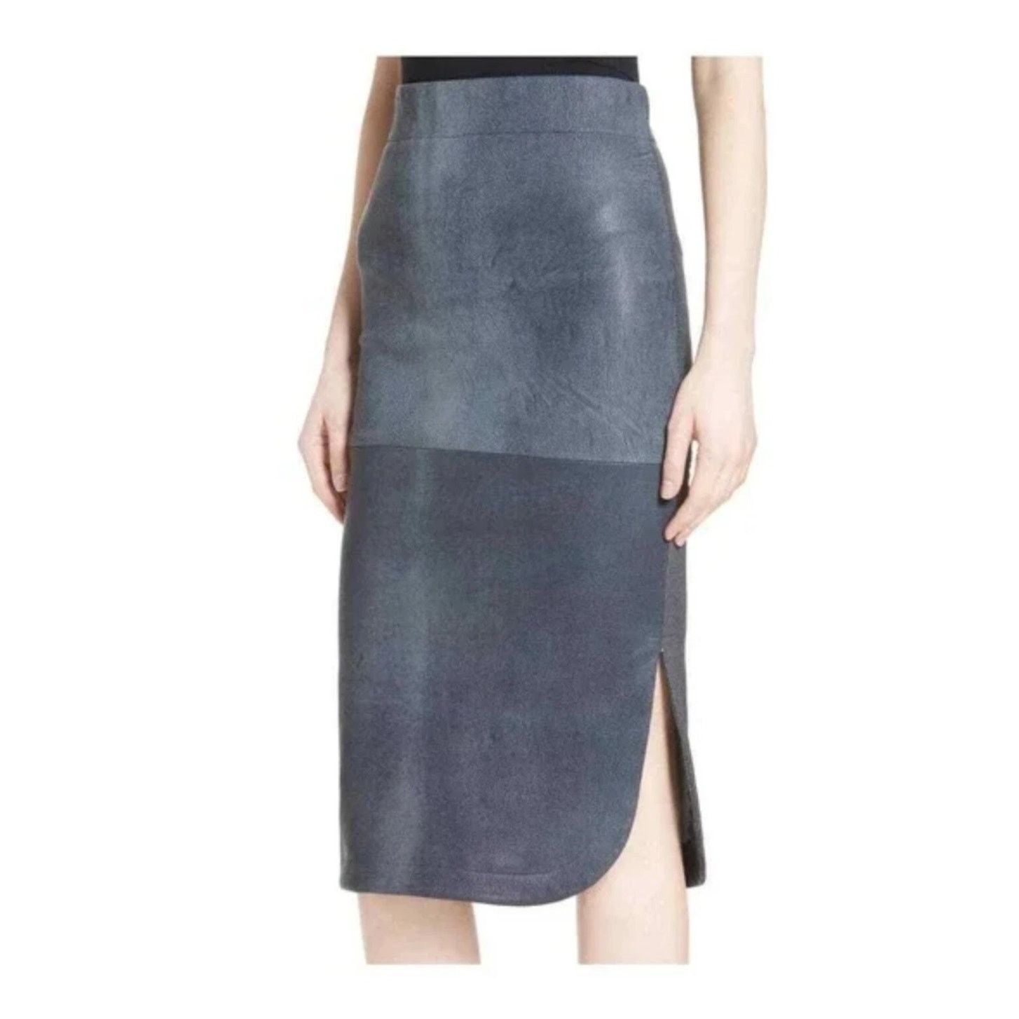 Zero + Maria Cornejo ZERO + MARIA CORNEJO Rai Leather Curved Skirt Size 6 Size 28" / US 6 / IT 42 - 4 Thumbnail