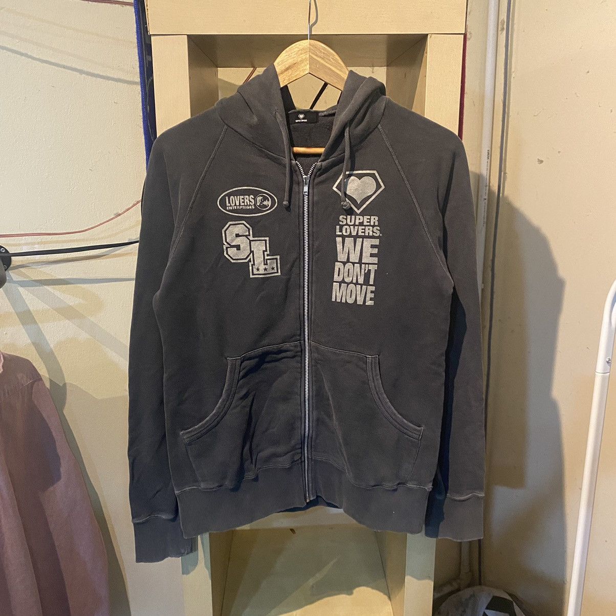 Japanese Brand × Vintage Vintage rare super lovers punk rock never stop never give up Size US S / EU 44-46 / 1 - 2 Thumbnail