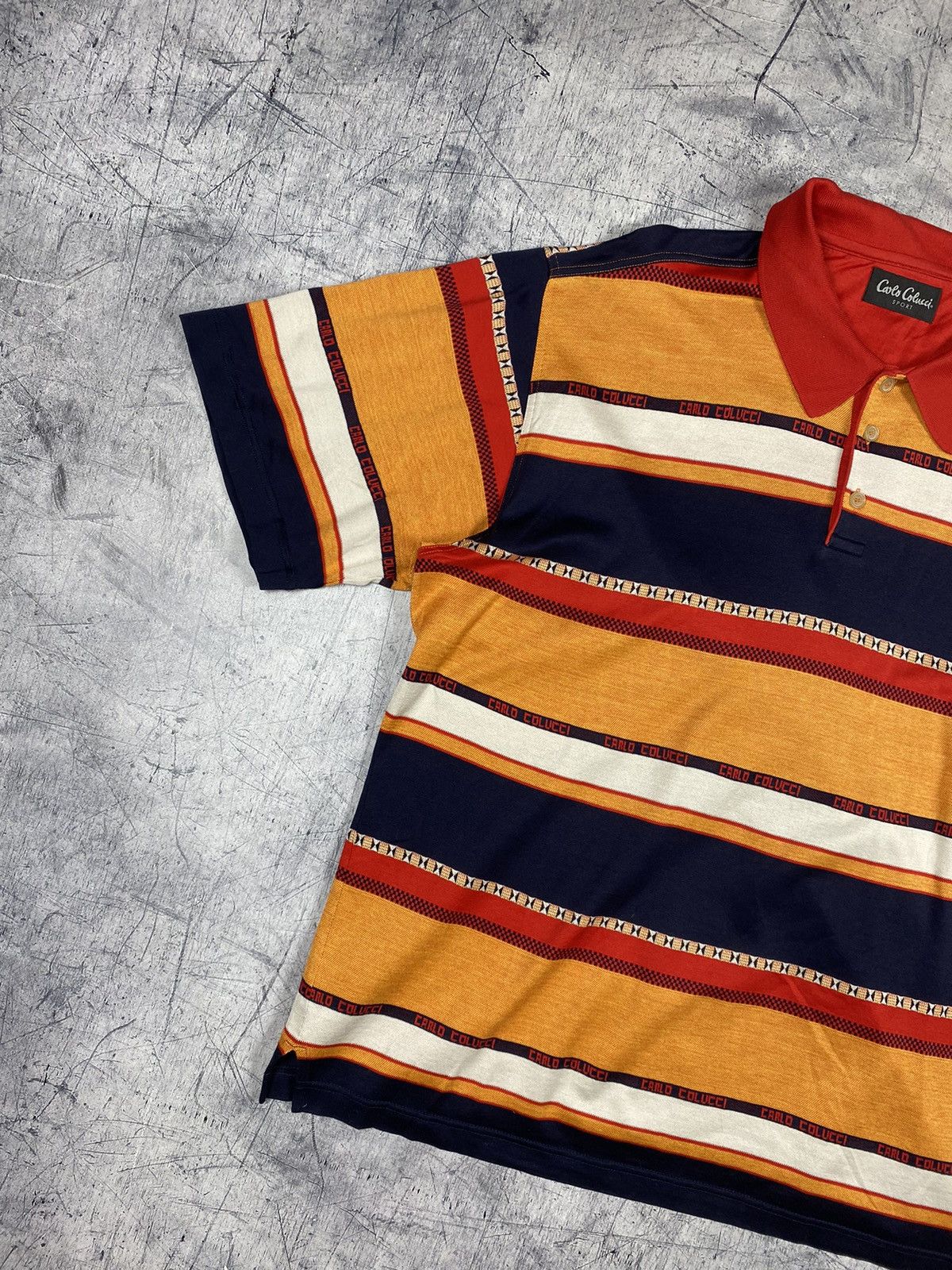 Carlo Colucci Vintage Carlo Colucci Sport Designer Luxury Polo Shirt Size US XL / EU 56 / 4 - 3 Thumbnail
