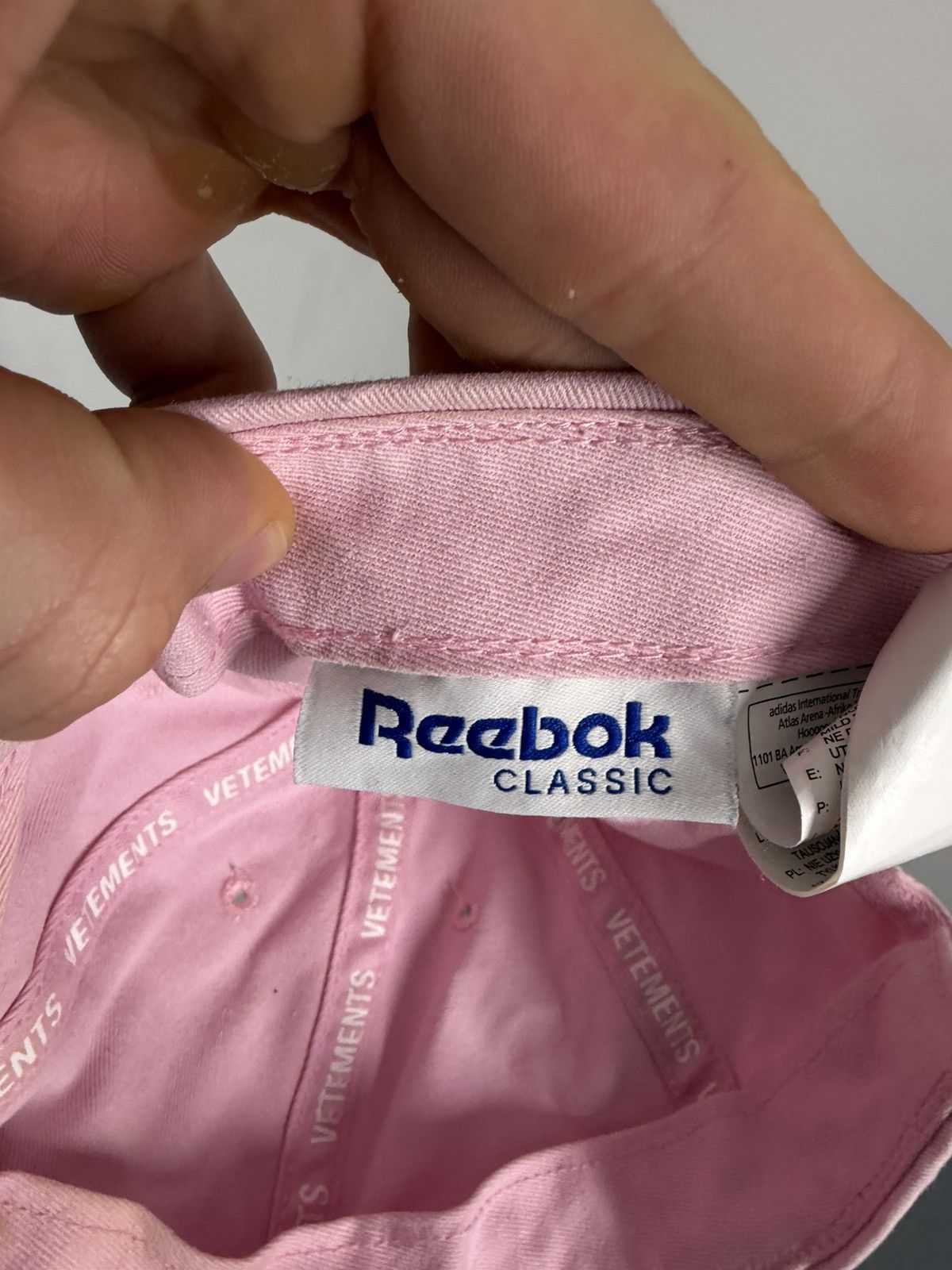 Reebok × Vetements Vetements x Reebok Pink Cap Size ONE SIZE - 10 Thumbnail