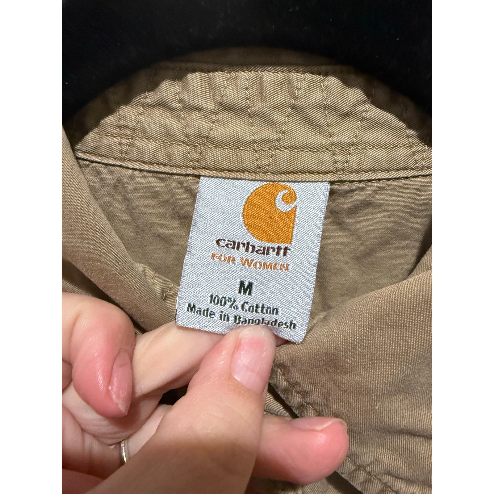Carhartt Carhartt Western Snap Shirt Tan 100% Cotton Long Sleeve M Size M / US 6-8 / IT 42-44 - 2 Thumbnail