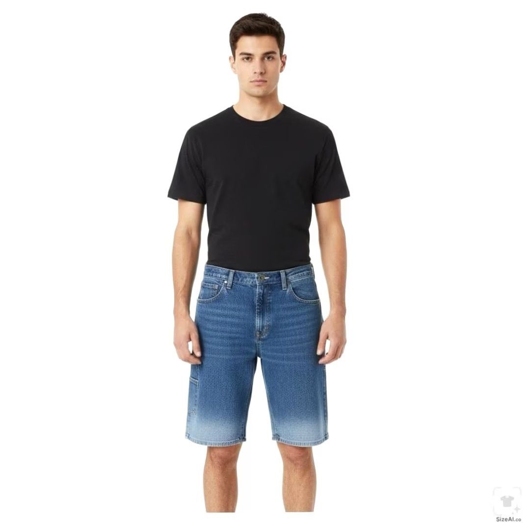 Dickies Dickies Shorts Mens 38 Blue Cargo Relaxed Fit Stretch Denim 11 Inseam Pockets Size US 38 / EU 54 - 4 Thumbnail