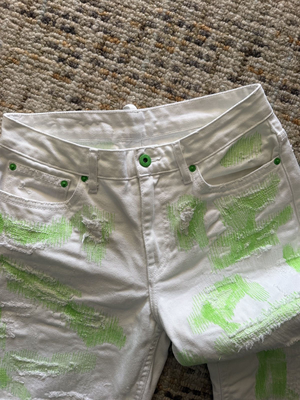 Endless Endless Denim white/green Size US 28 / EU 44 - 7 Thumbnail