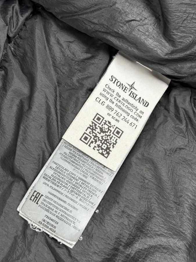 Stone Island AW2017 Stone Island Black Dyed Crinkle Reps Black Hooded Puffer Jacket Size US L / EU 52-54 / 3 - 13 Thumbnail