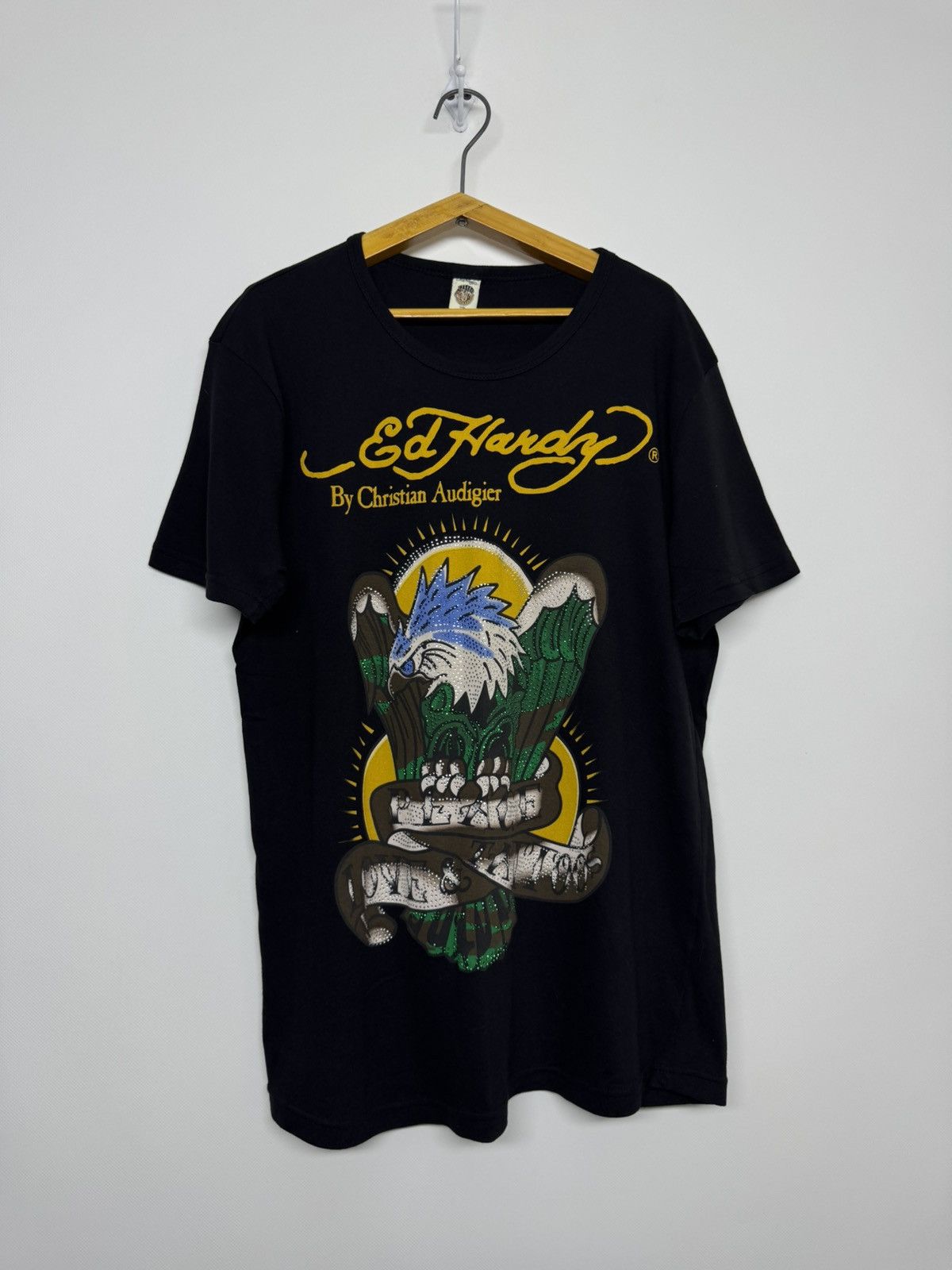 Ed Hardy Vintage Y2k Rare Ed Hardy T-Shirt 00’s Size US XL / EU 56 / 4 - 1 Thumbnail