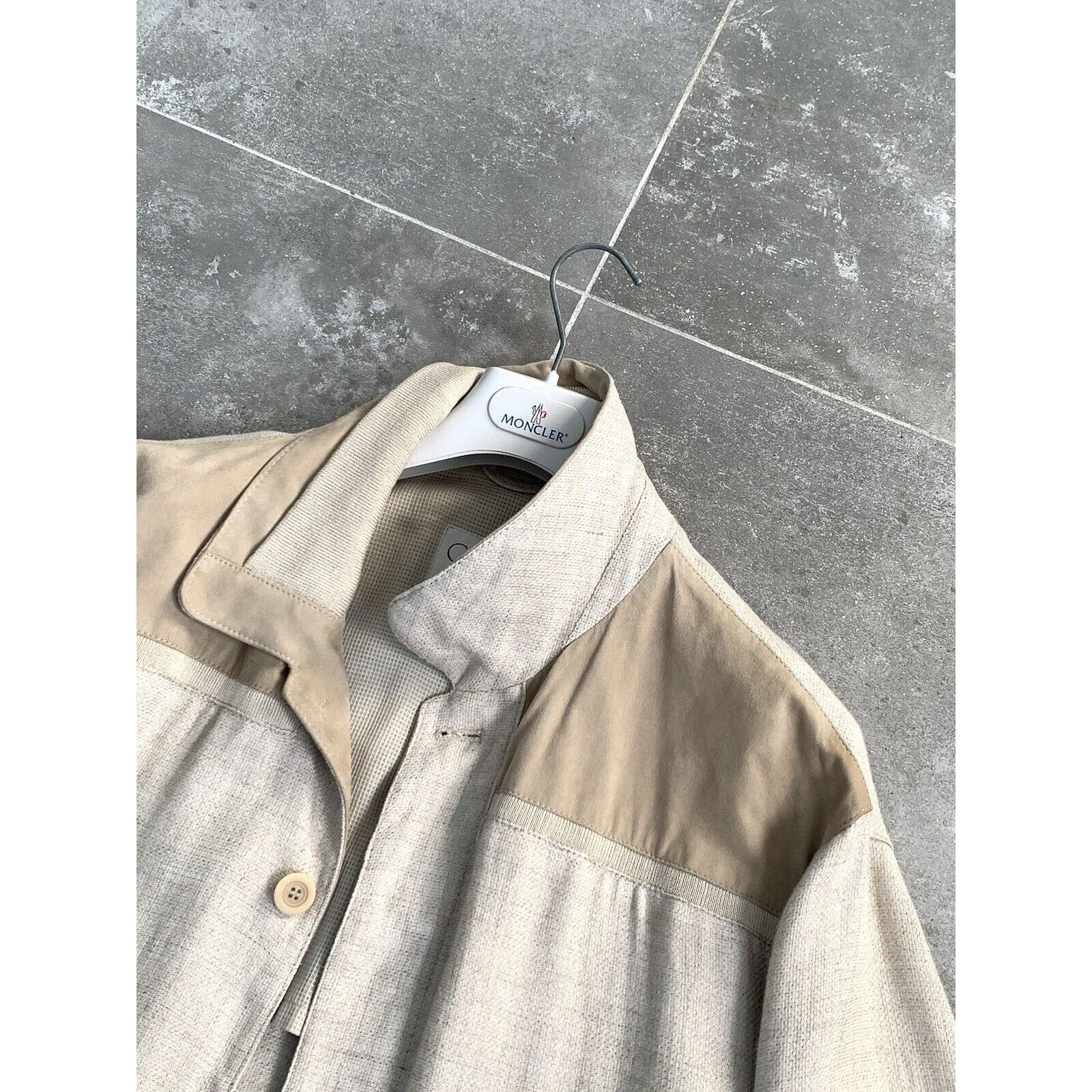 Gimo's × Vintage Men's GIMO'S SUEDE LINEN Bomber Jacket Coat EU 56 UK 46 XL Size US XXL / EU 58 / 5 - 13 Thumbnail