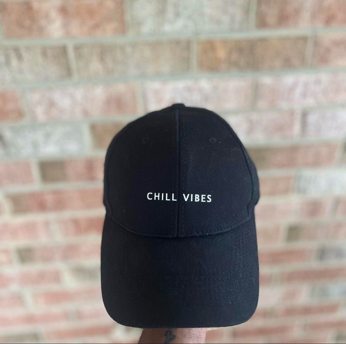 Japanese Brand × Vintage Chill Vibes Black Strap Back 🧢 Size ONE SIZE - 1 Preview