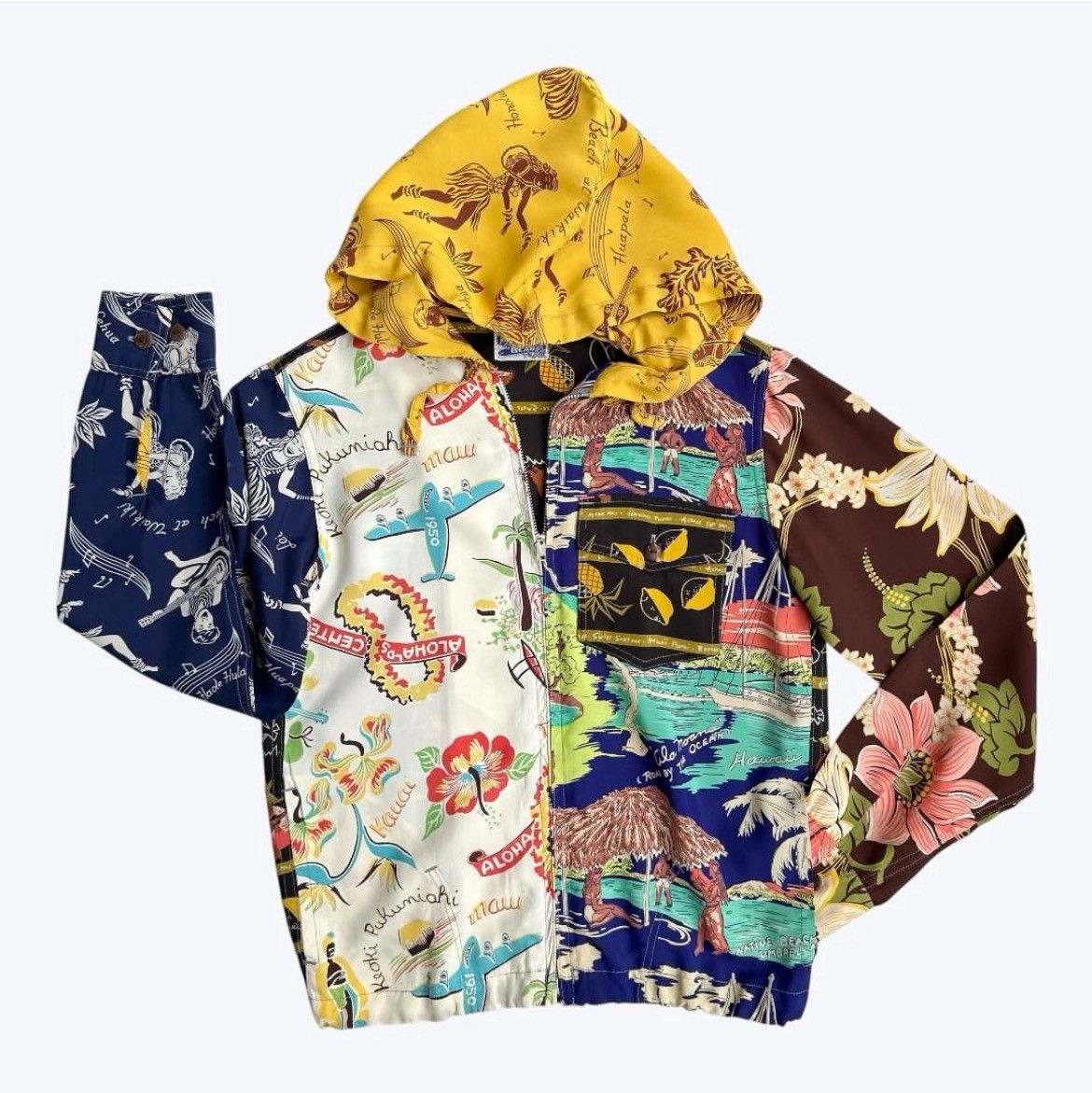 Beams Plus Beams Plus - Beams X Sun Surf Rayon Hawaiian Hoodie Zipper Size US S / EU 44-46 / 1 - 1 Thumbnail